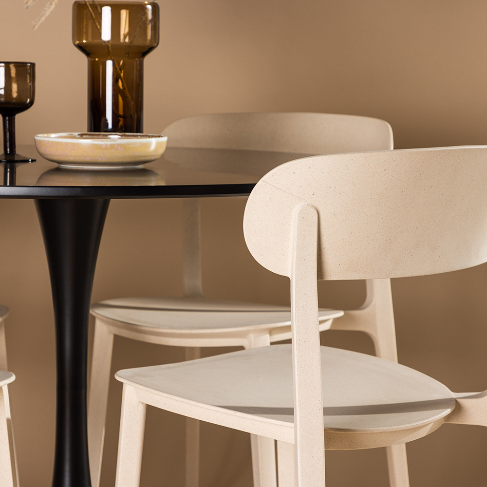Spisegruppe Venture Home Glade Ø 100 cm med 4 Åstol Stoler
