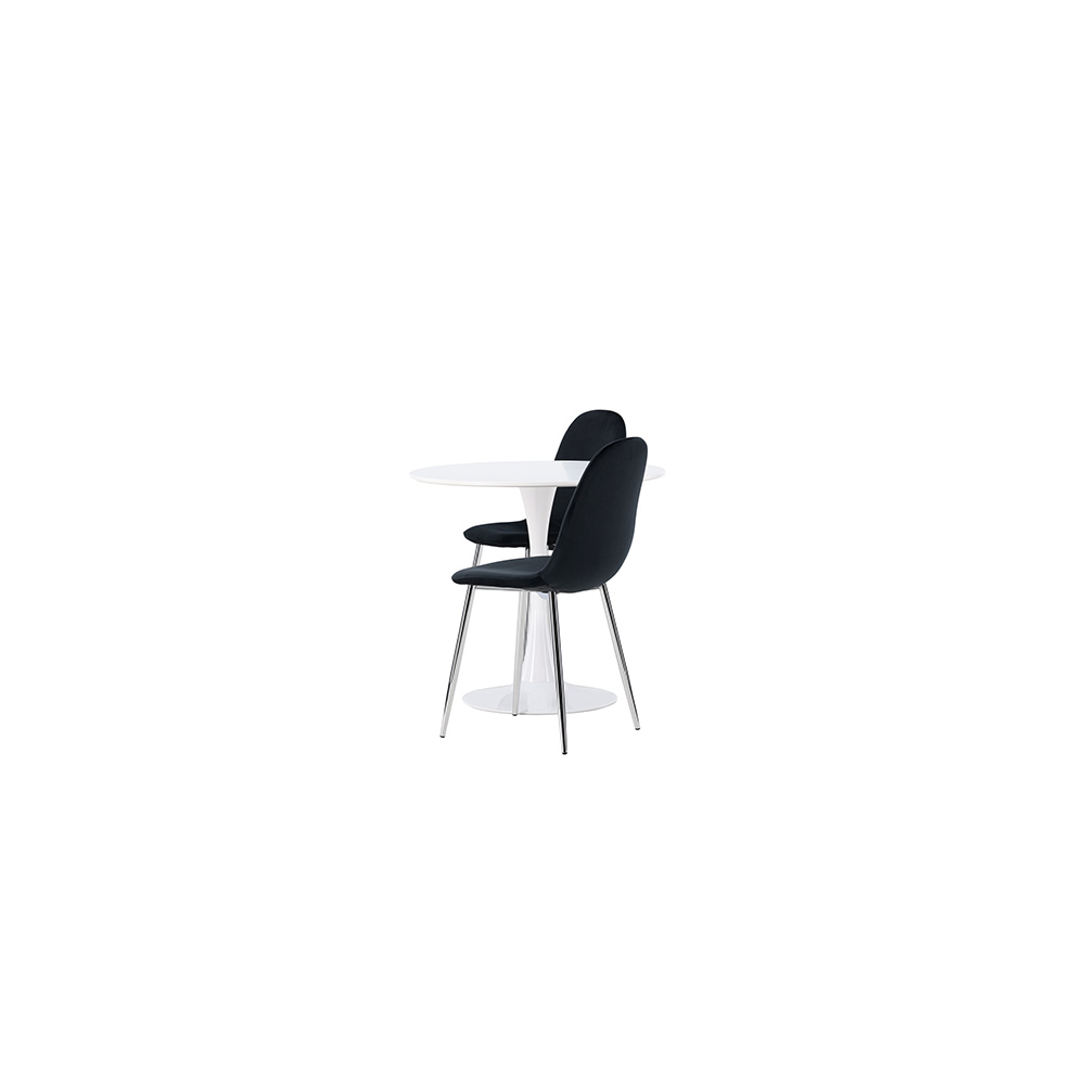 Spisegruppe Venture Home Hamden Ø80 cm med 2 stk Polar Stoler