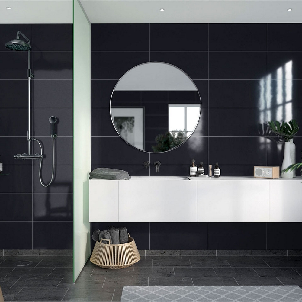 Baderomspanel Fibo 2124 M6030 Black Gloss