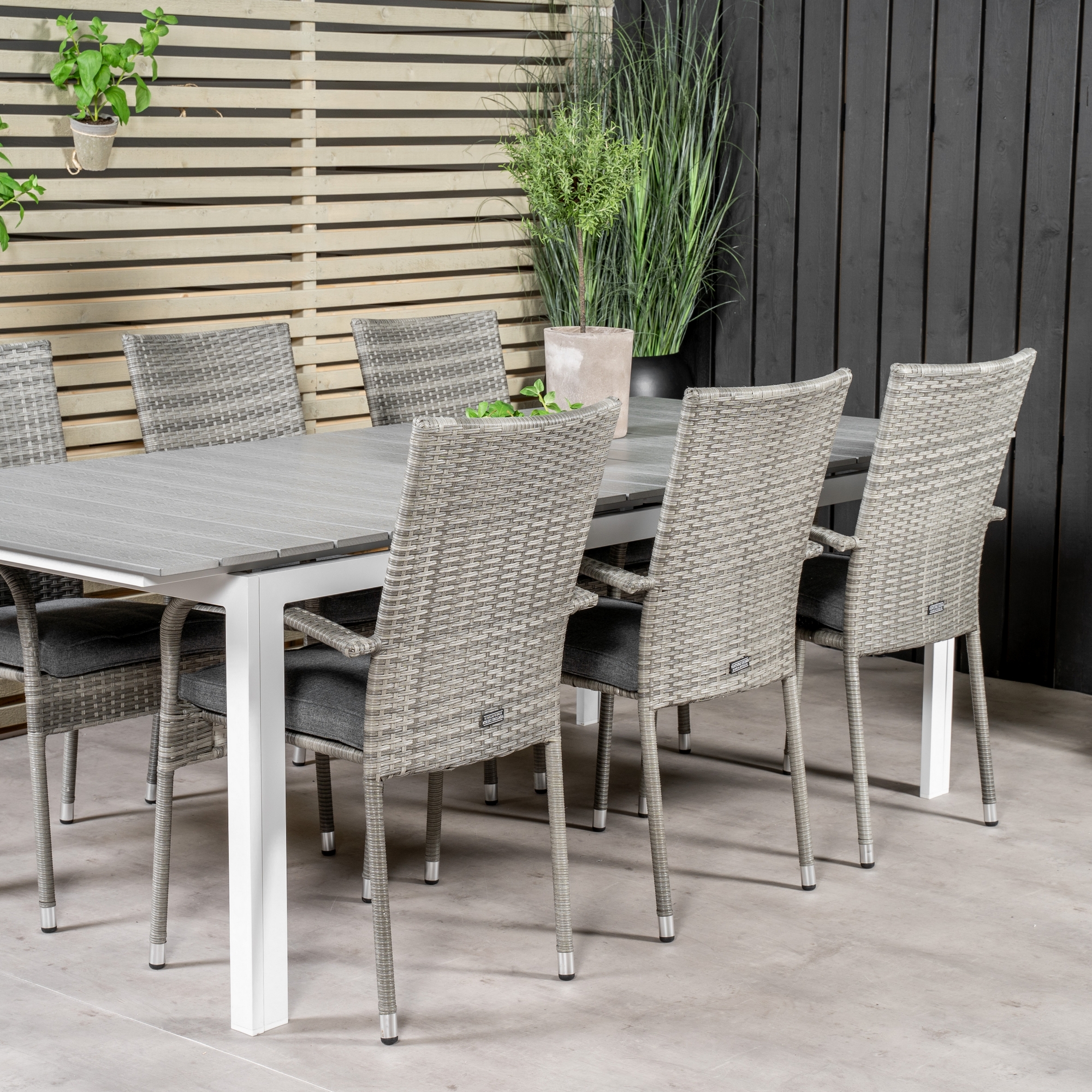 Spisegruppe Venture Home Lova 224/324 med 6 Asta Stoler