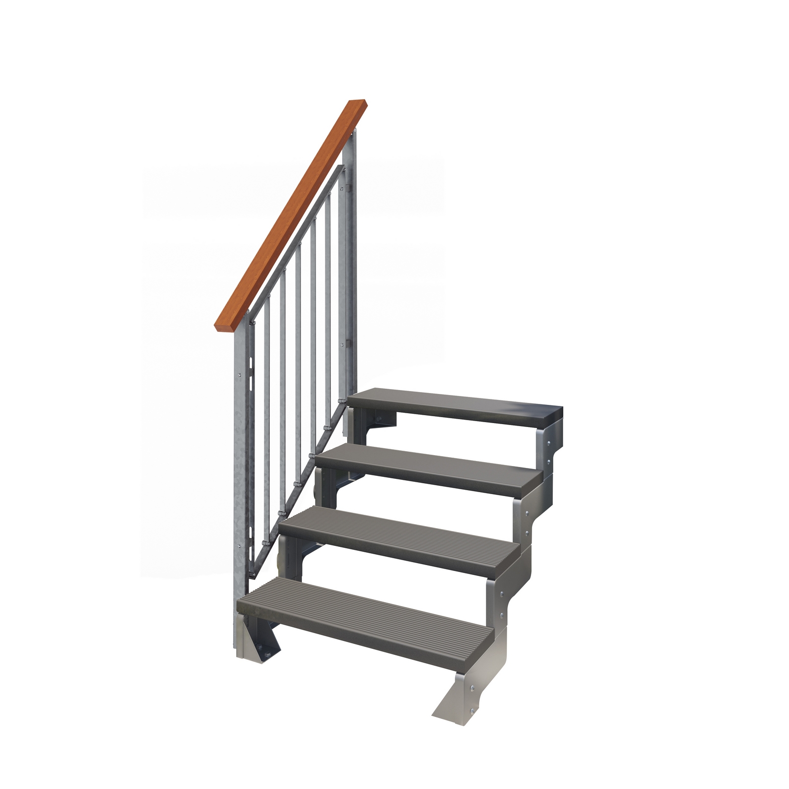 Hagetrapp Dolle Gardentop Trimax med Nordic Rekkverk