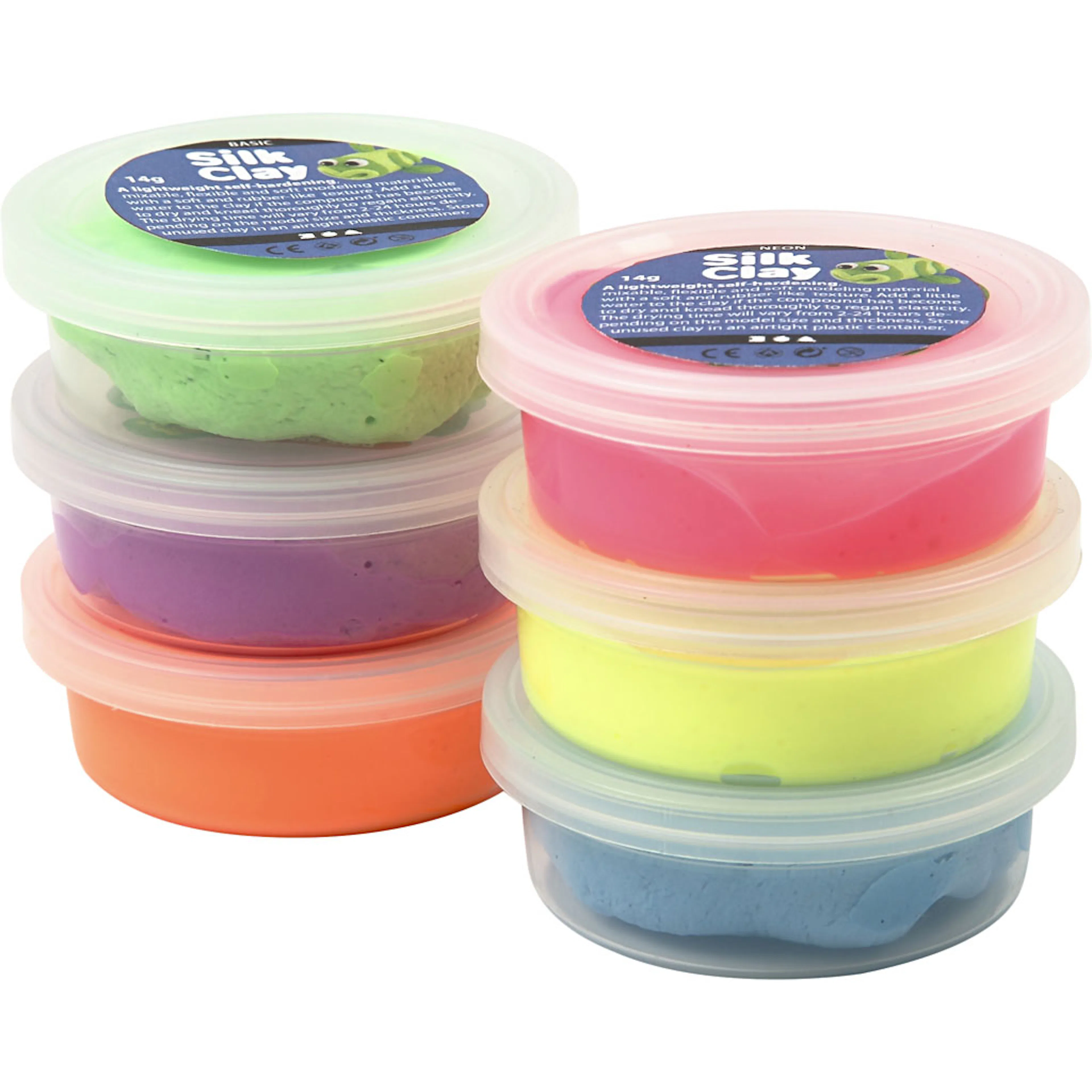 Silk Clay Creativ Company Ass Farger 6x14 g