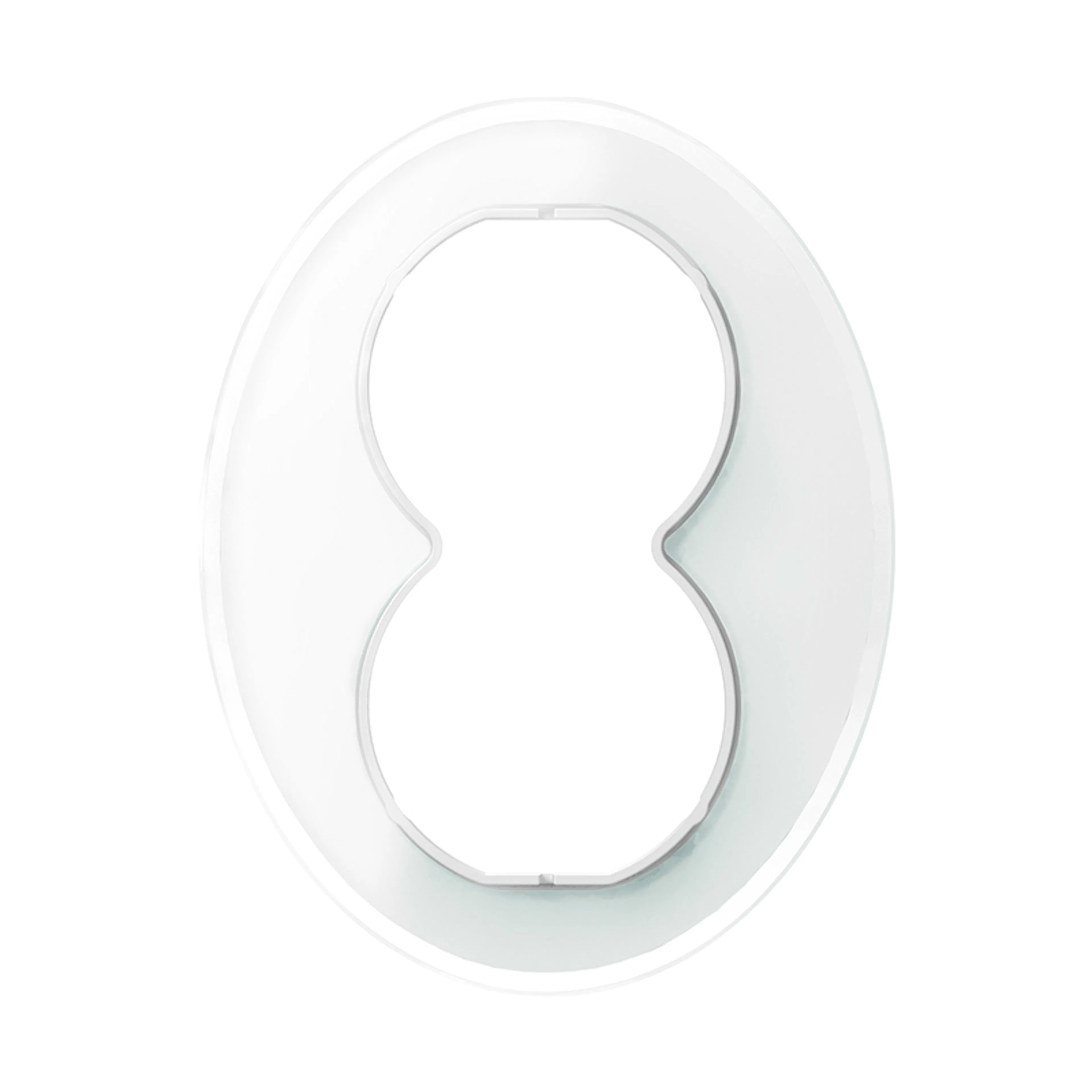 Ramme Schneider Electric Renova 2-Veis Hvit Glass