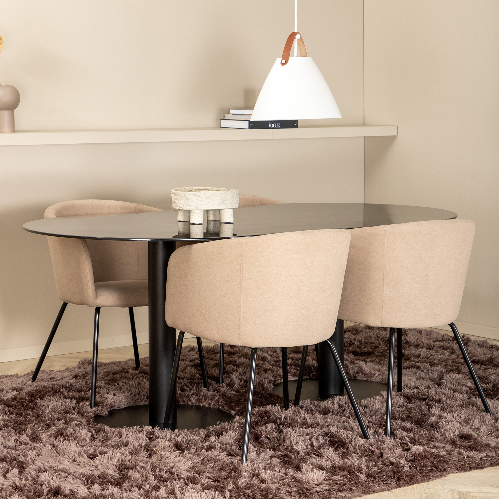 Spisegruppe Venture Home Oslo med 4 Bergen Stoler