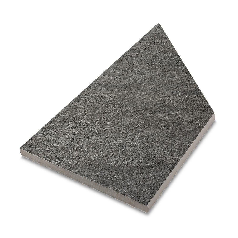 Klinker Bricmate Z Quartzit Black Pool Inner Corner Left 30x60 cm