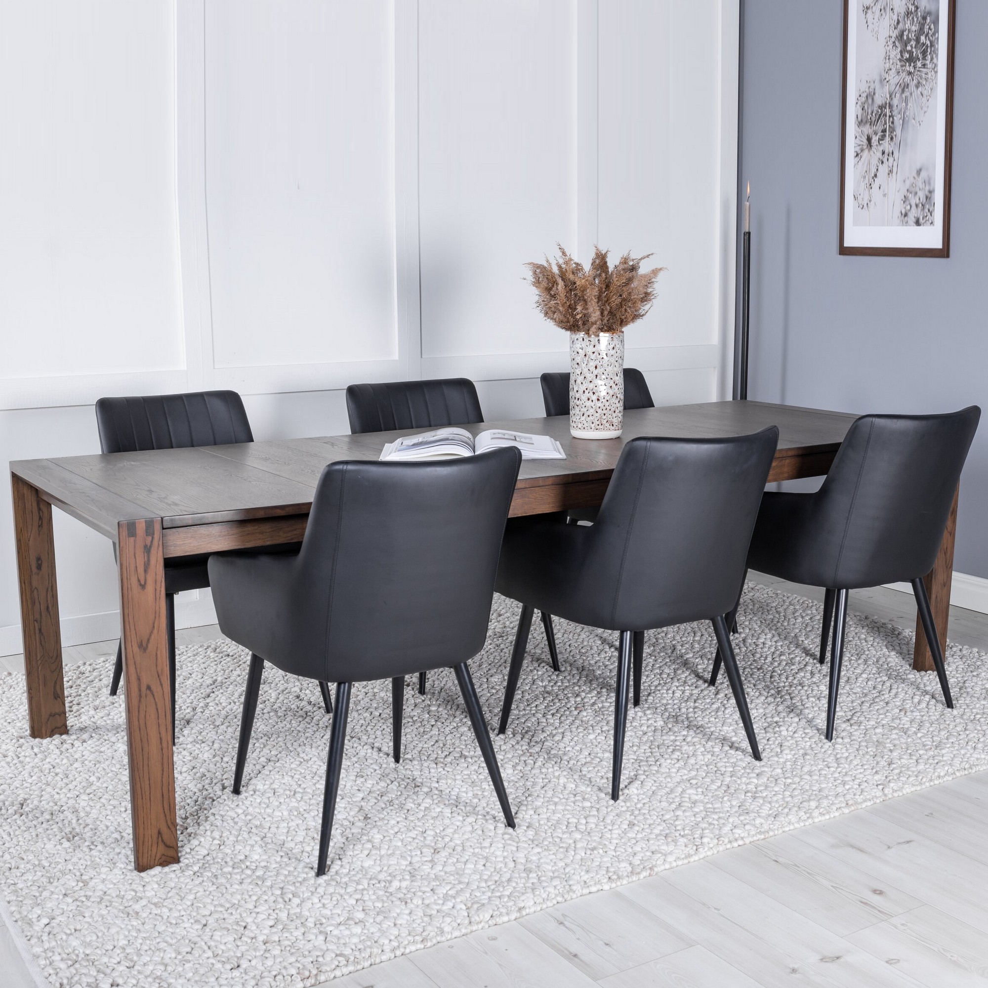 Spisegruppe Venture Home Slider med 6stk Comfort Stoler