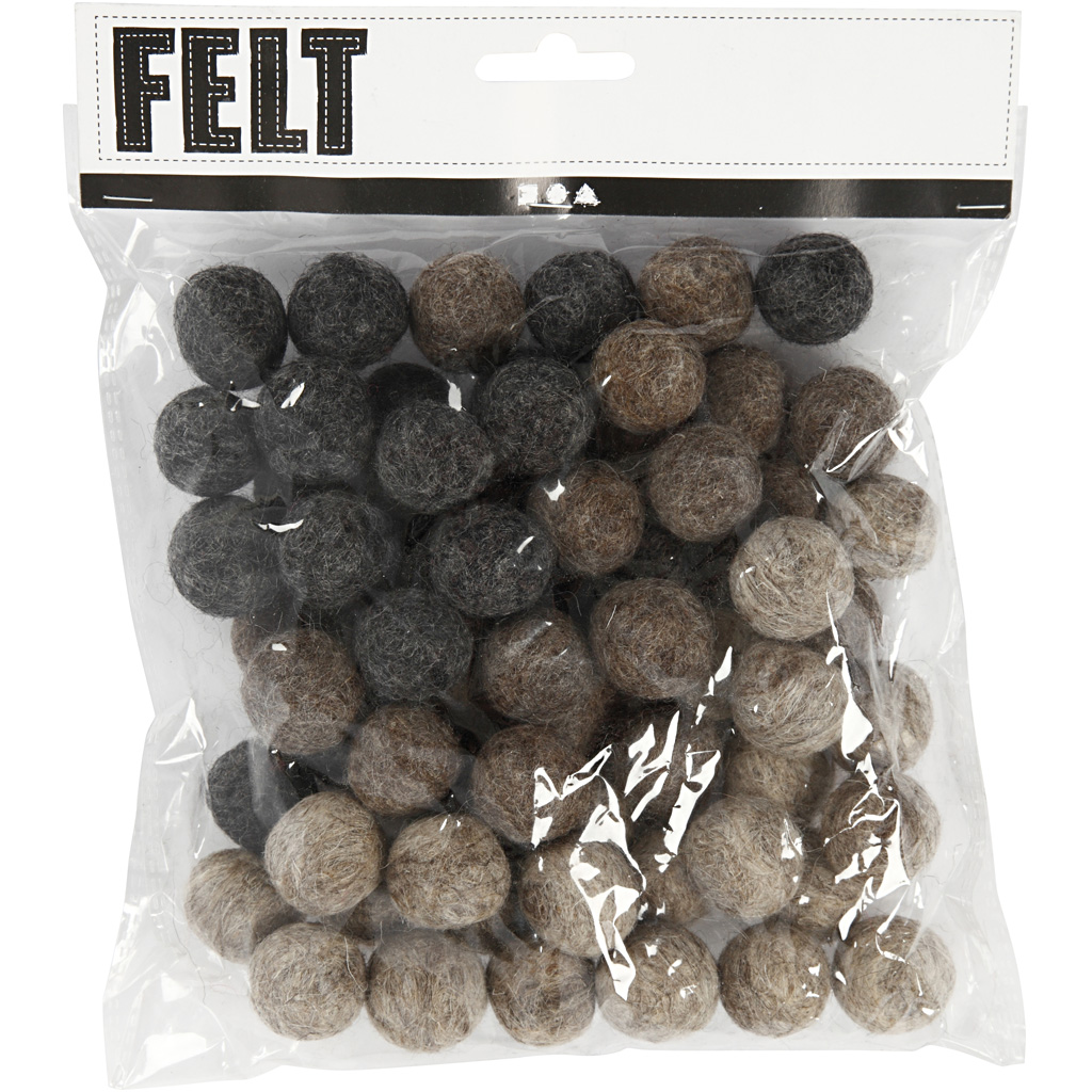 Filtkuler Creativ Company 20 mm 64 stk/1 Pk