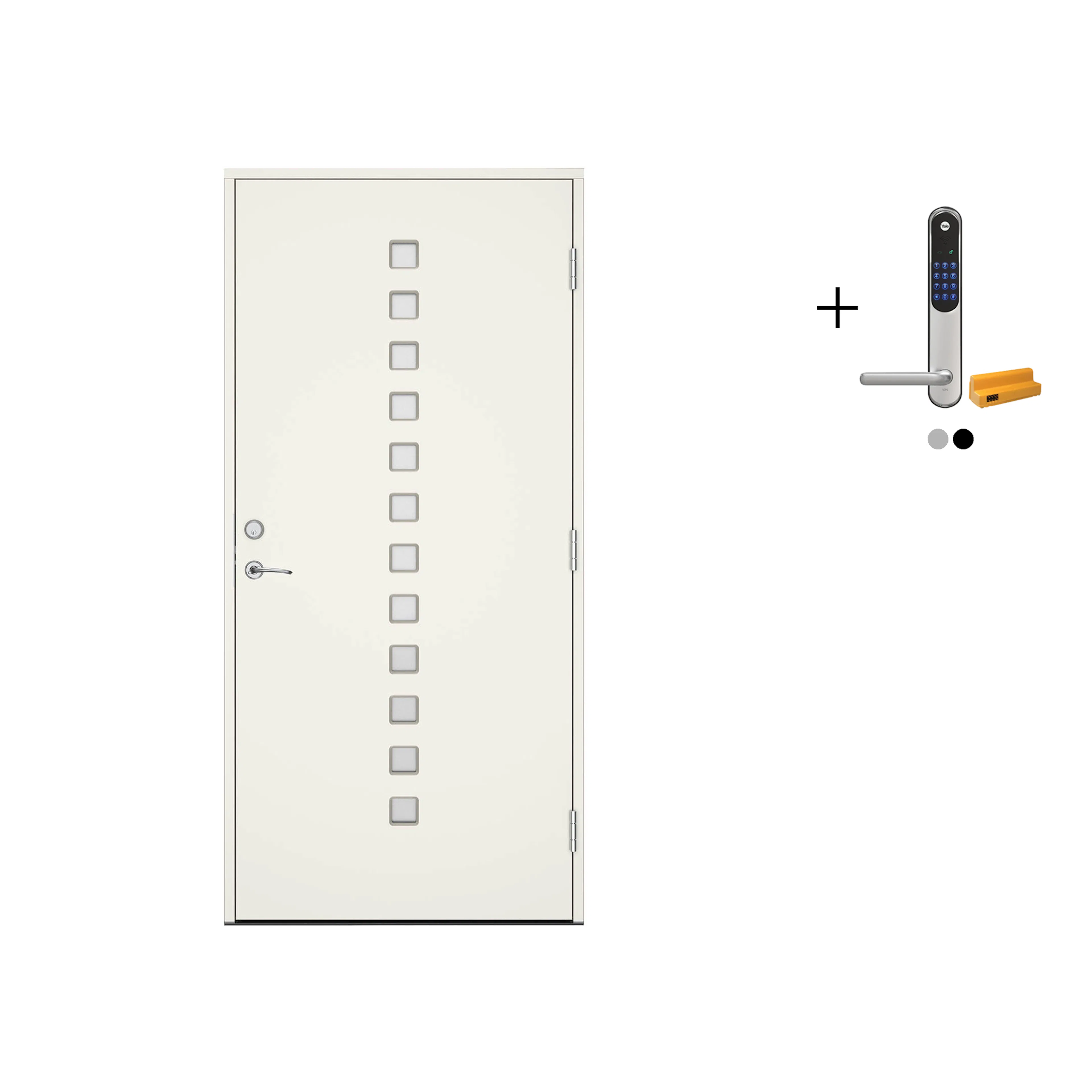 Ytterdør Swedoor Advance-Line Statement Echo med Yale Doorman Classic Home