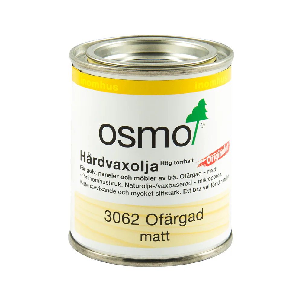 Hårdvaxolja Osmo 3062 för Trägolv 0,125 Liter
