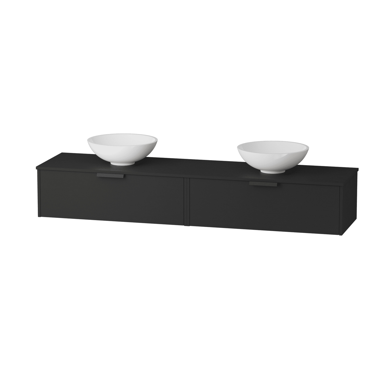 Servantskap FOSSBAD New Block B180 for Benkeplate og 2 Serva