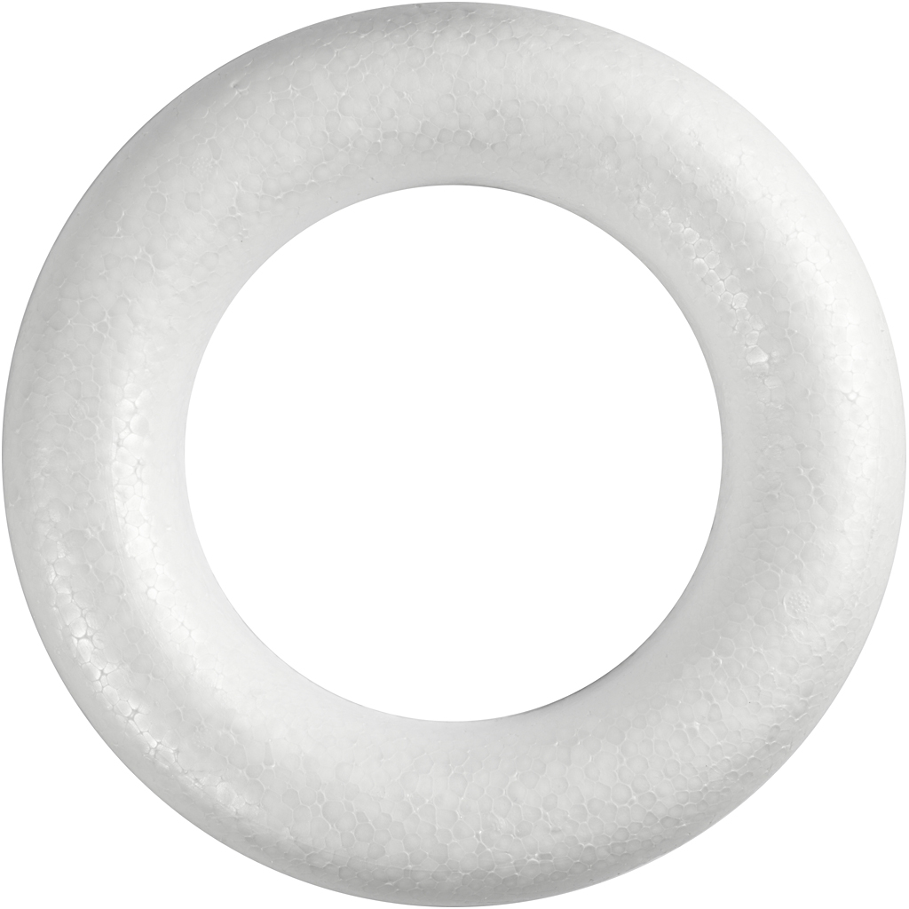 Ring Creativ Company med Flat Bakside Hvit 1 stk