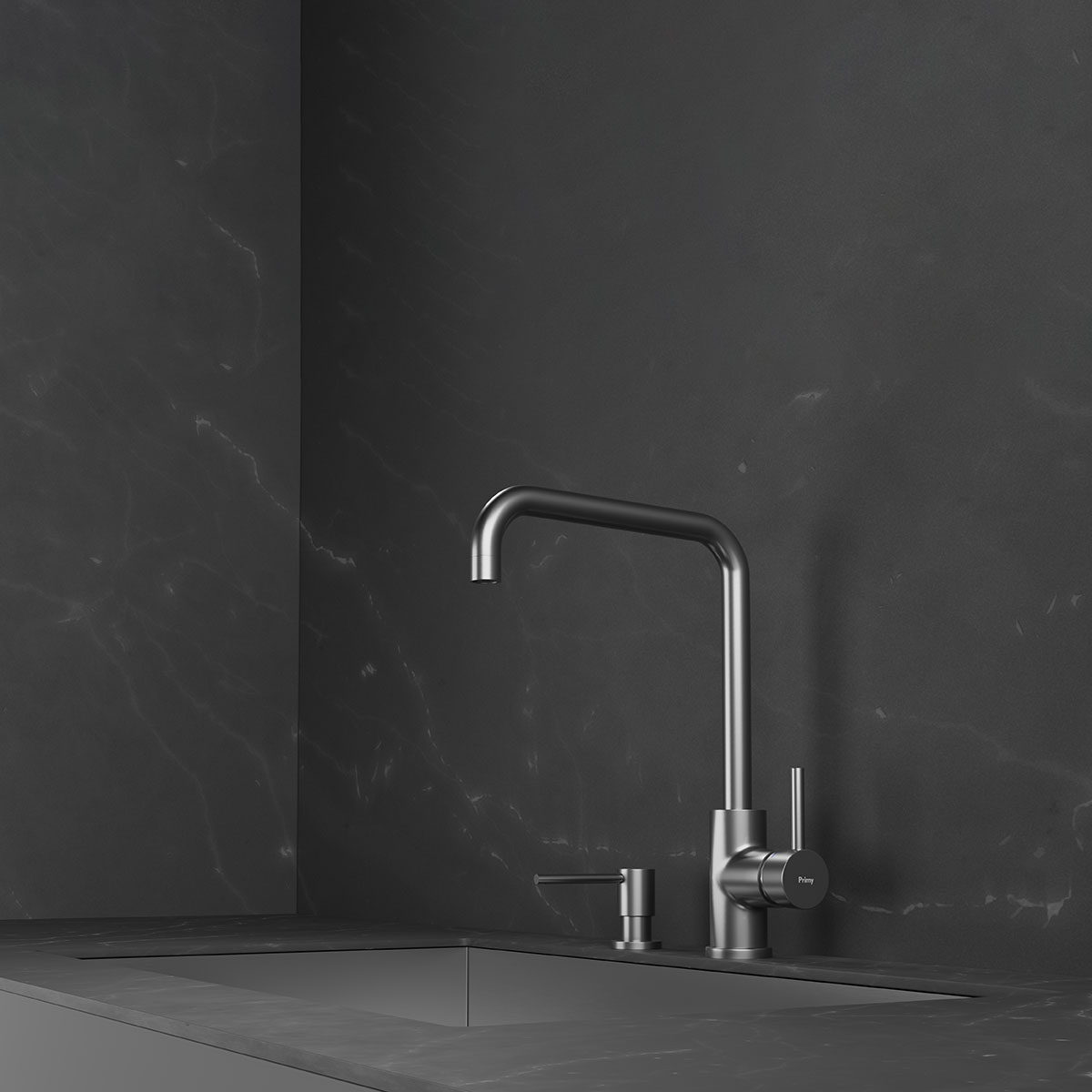 Kjøkkenbatteri Scandtap Steel Square Rustfritt stål