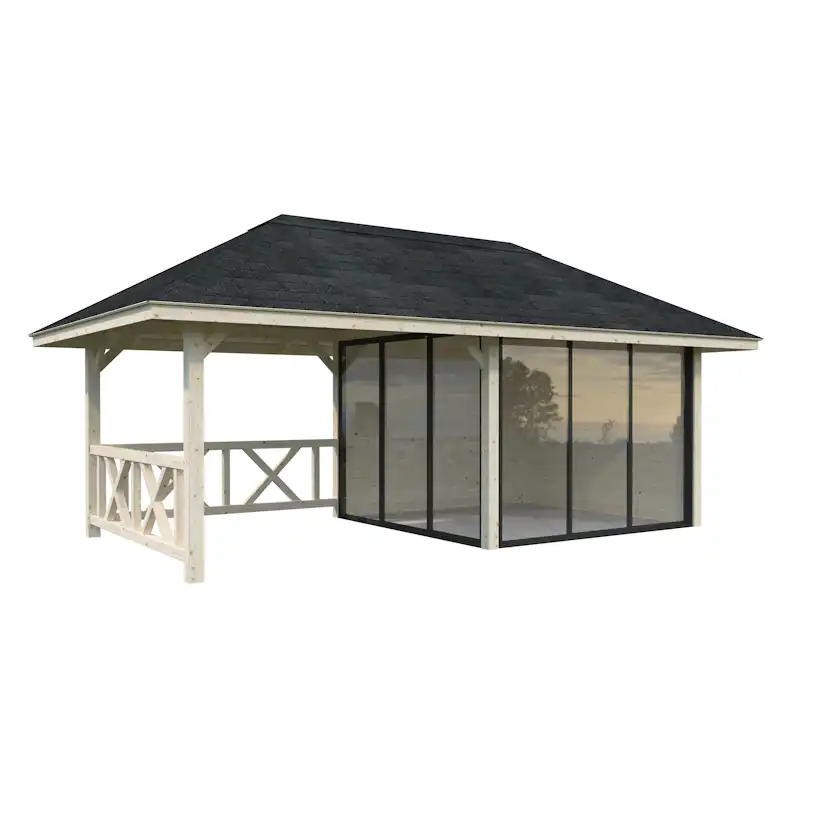 Hagestue Palmako Bianca 16,6 m2 Sett 203 Slide