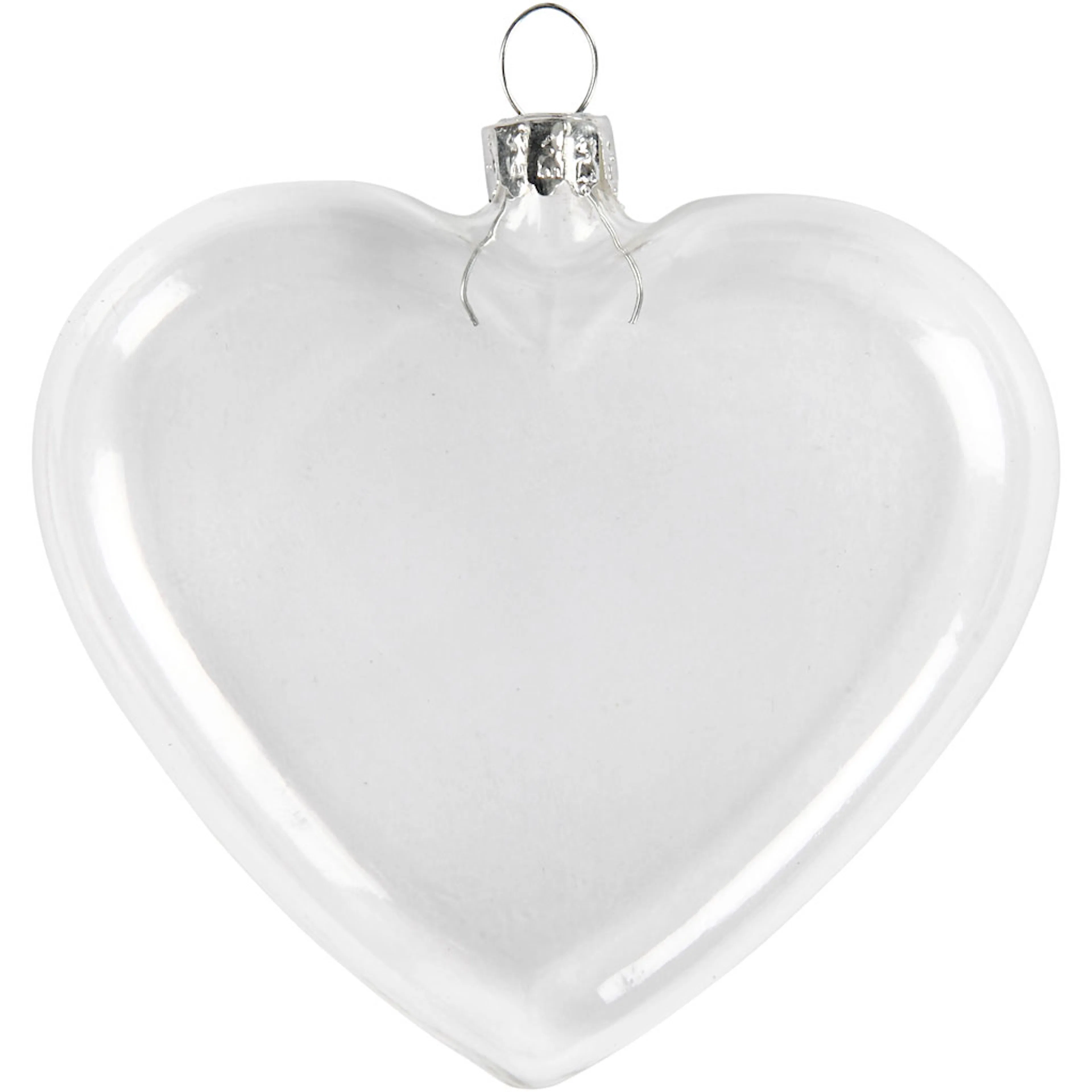 Glasshjerte Creativ Company 6 stk/1 Pk