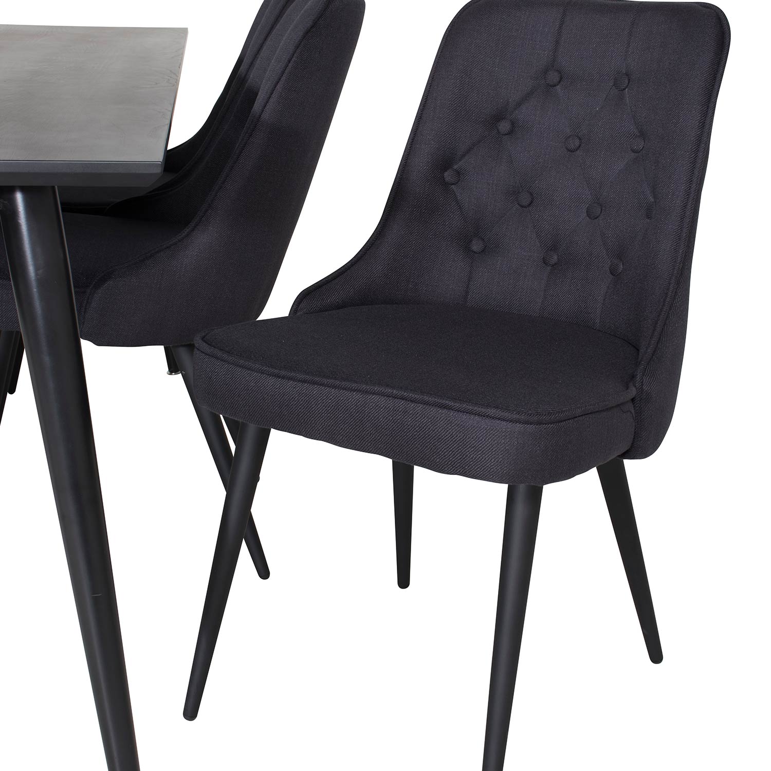 Spisegruppe Venture Home Dipp med 6 Velvet Deluxe Stoler