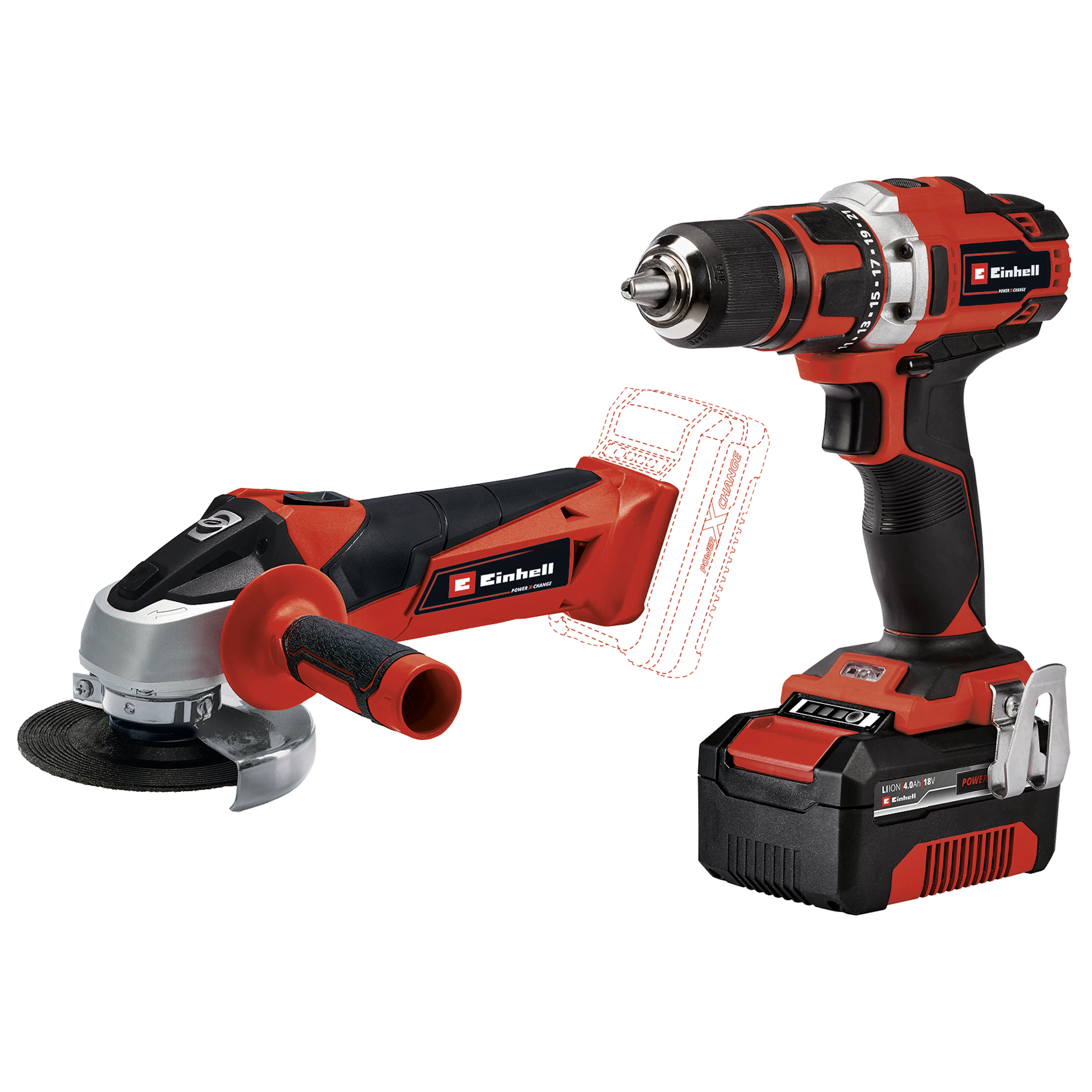 Verktøysett Einhell TE-TK 18/2 Li Kit