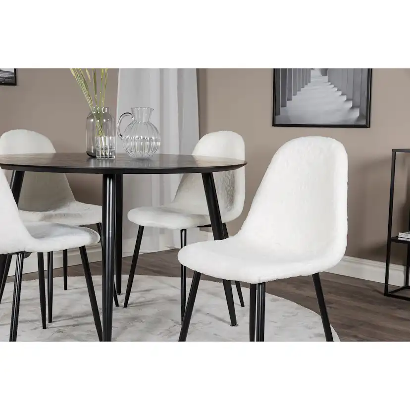 Spisegruppe Venture Home Dipp med 4 Polar Stoler
