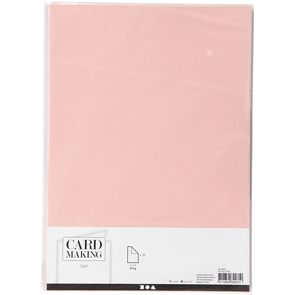 Farget Kartong Creativ Company A4 210x297 mm 10 stk 1 Pk