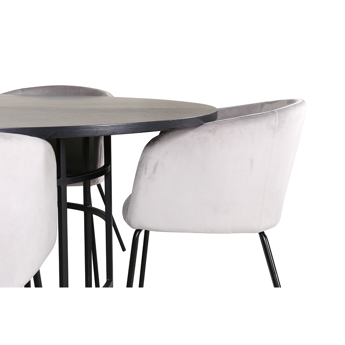 Spisegruppe furniture/fashion Copenhagen Ø140 cm med 4 Berit Stoler