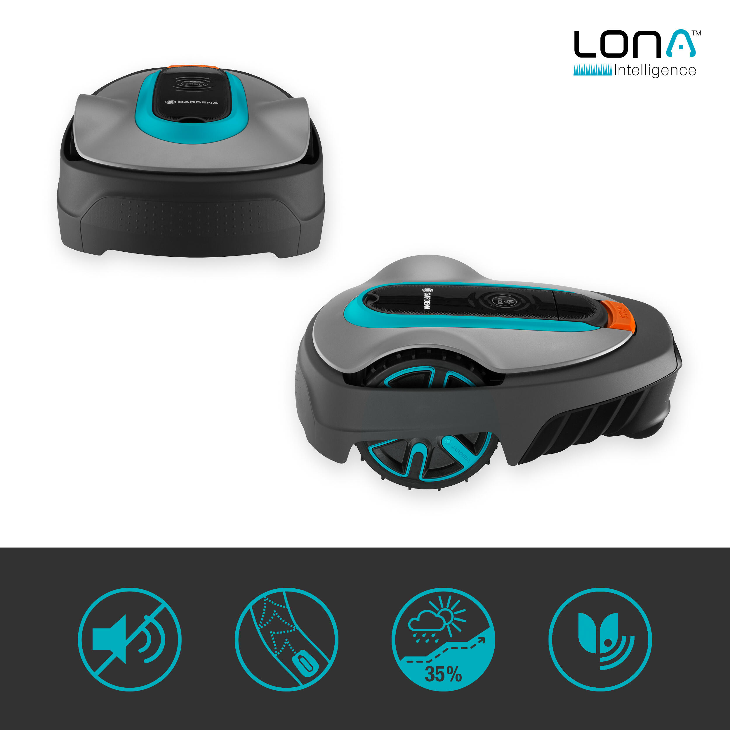 Robotgressklipper Smart Sileno City 600 Lona
