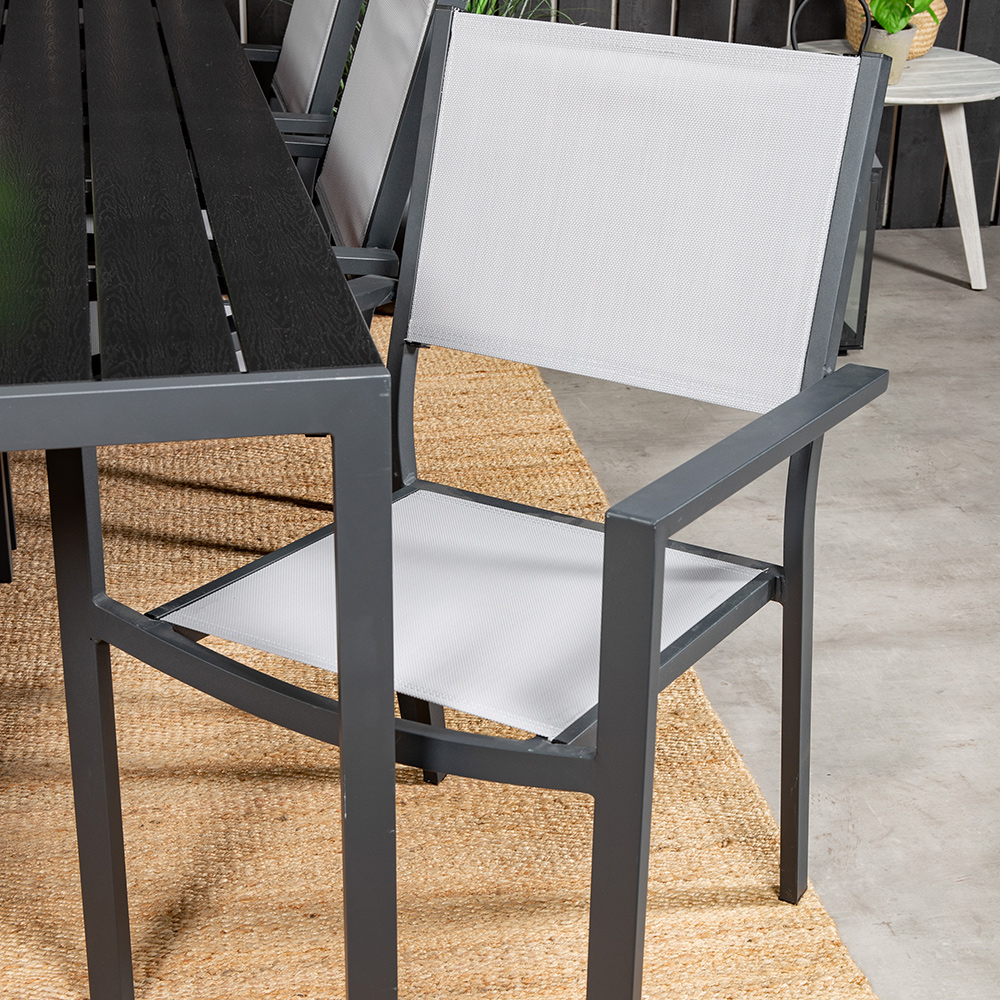 Spisegruppe Venture Home Bront 205 med 6 Copacabana Lenestoler
