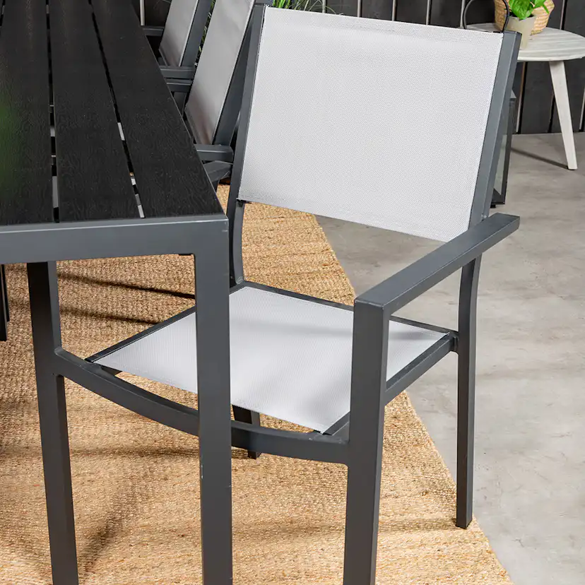 Spisegruppe Venture Home Bront 205 med 6 Copacabana Lenestoler