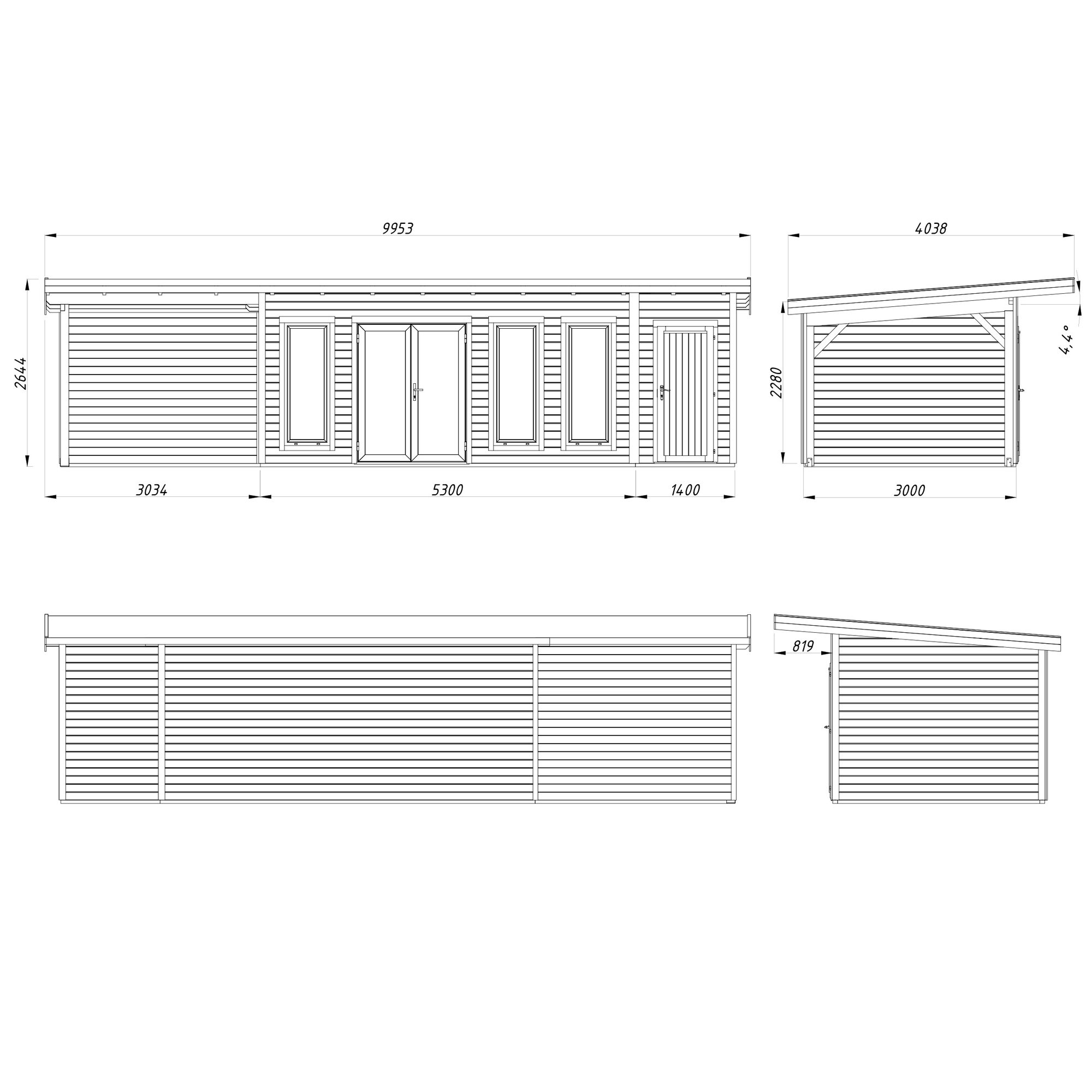 Hagestue Palmako Aurelia 28,4 m² (inv. 27,1 m²)