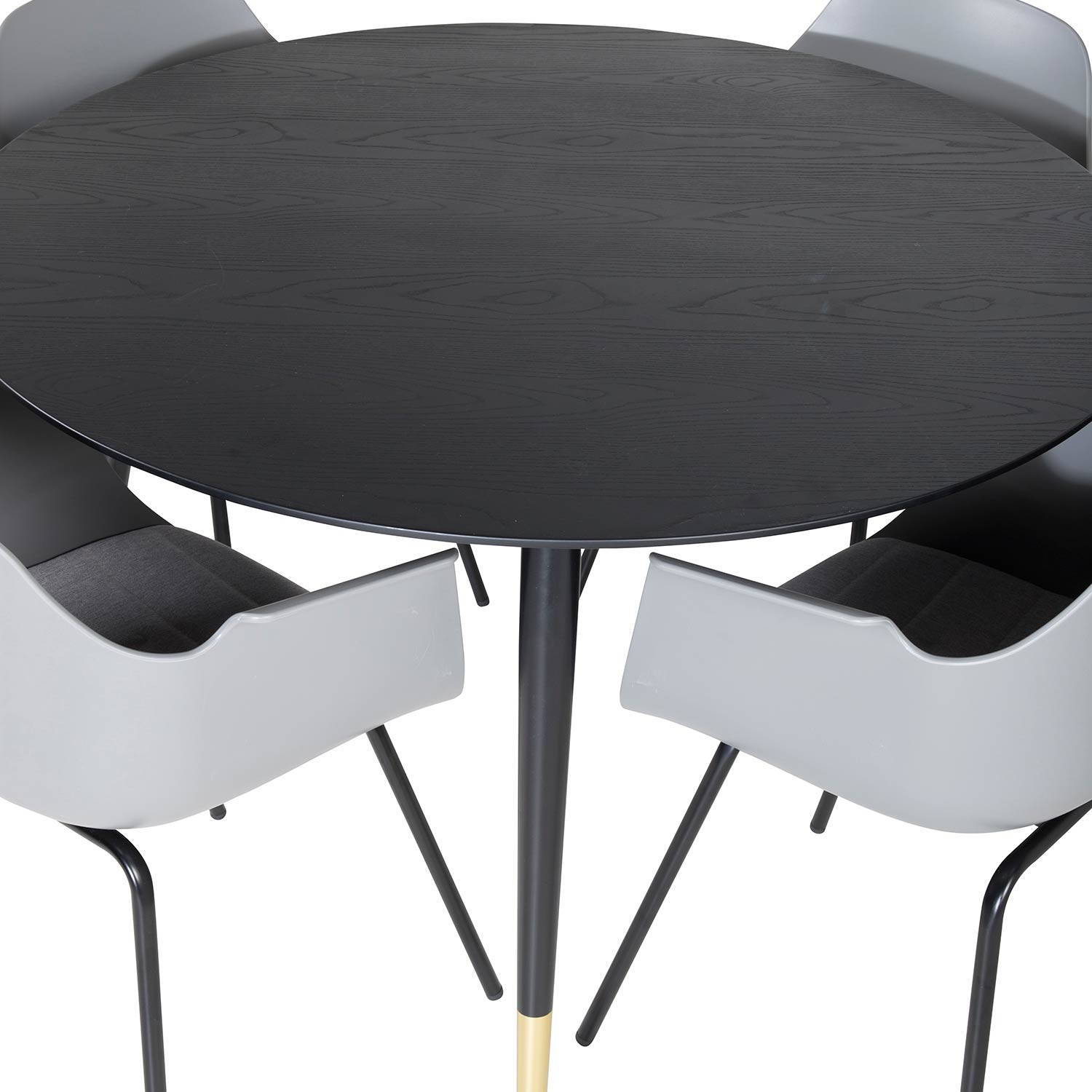 Spisegruppe Venture Home Dipp Ø115 cm med 4 Comfort Stoler