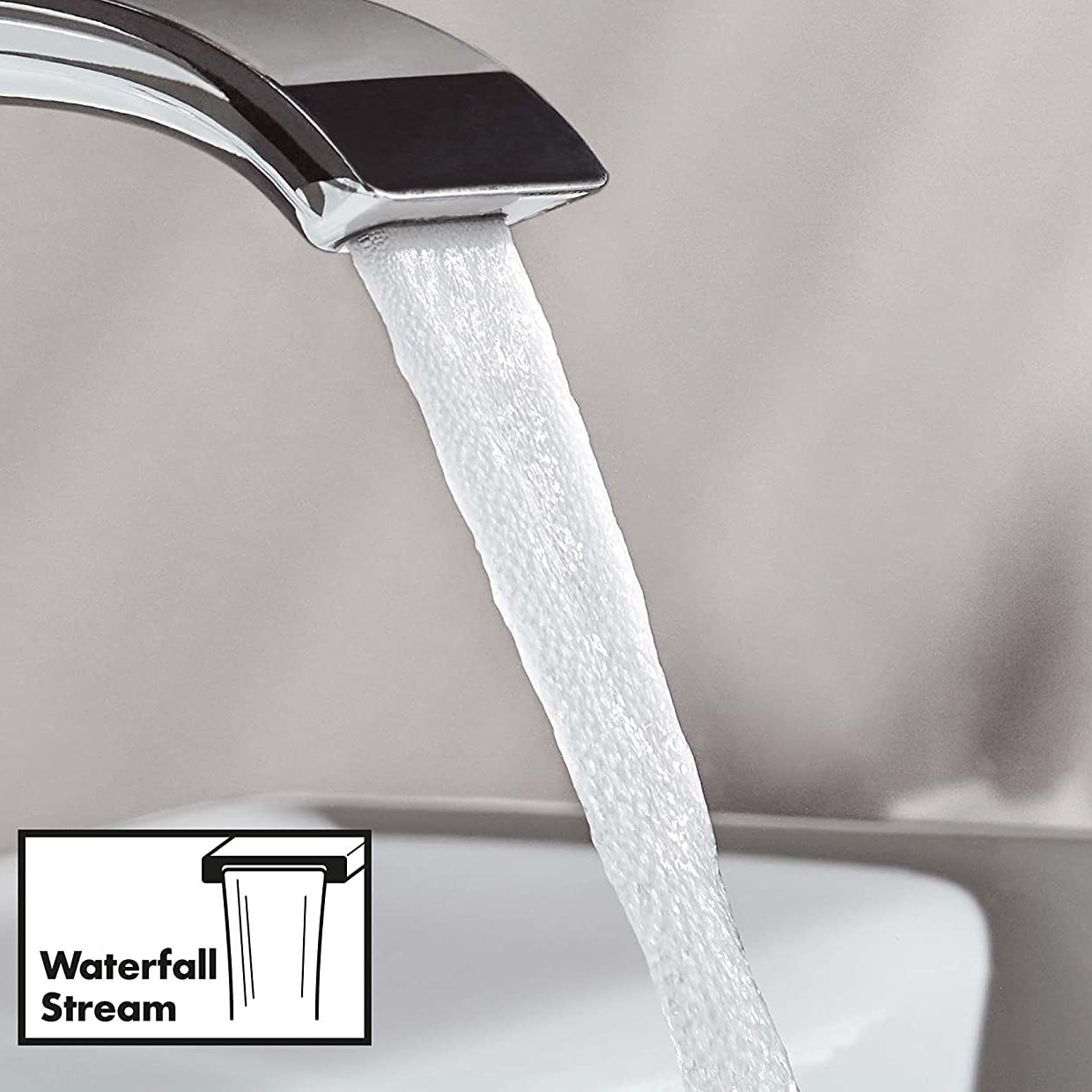 Servantbatteri Hansgrohe Vivenis Waterfall for Innbygging
