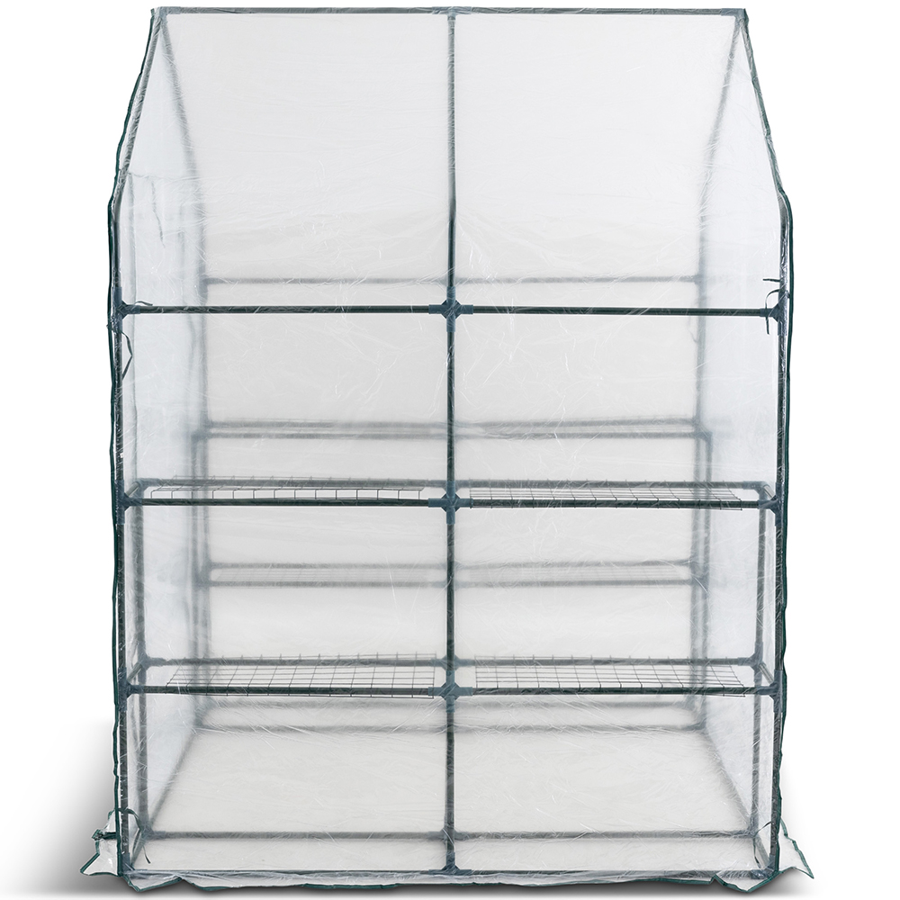 Plastdrivhus Metalcraft 8 hyller Transparent