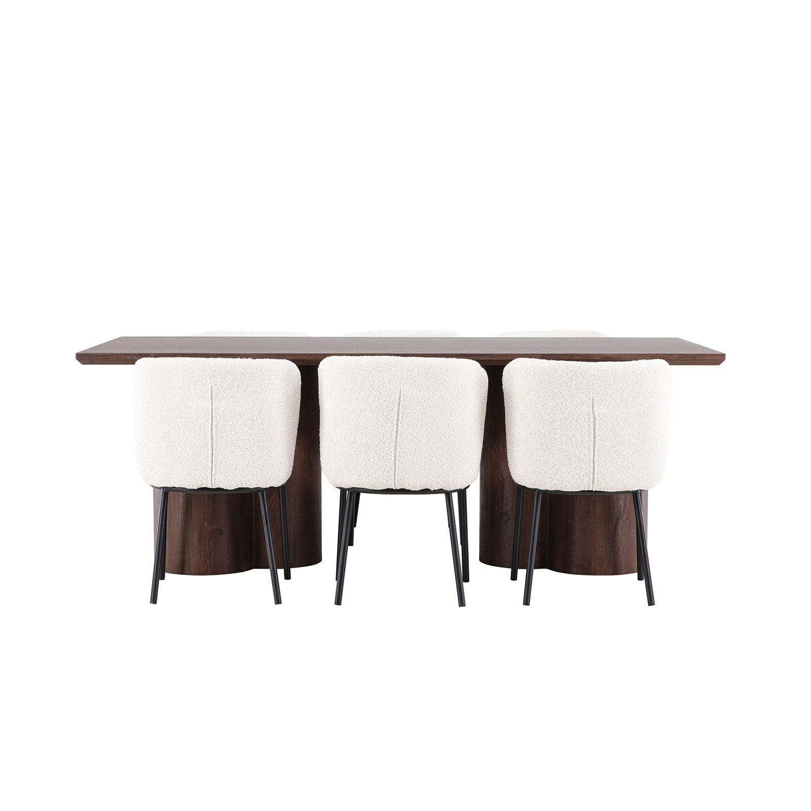 Spisegruppe Venture Home Olivia 210 med 6 stk Agnes Stoler