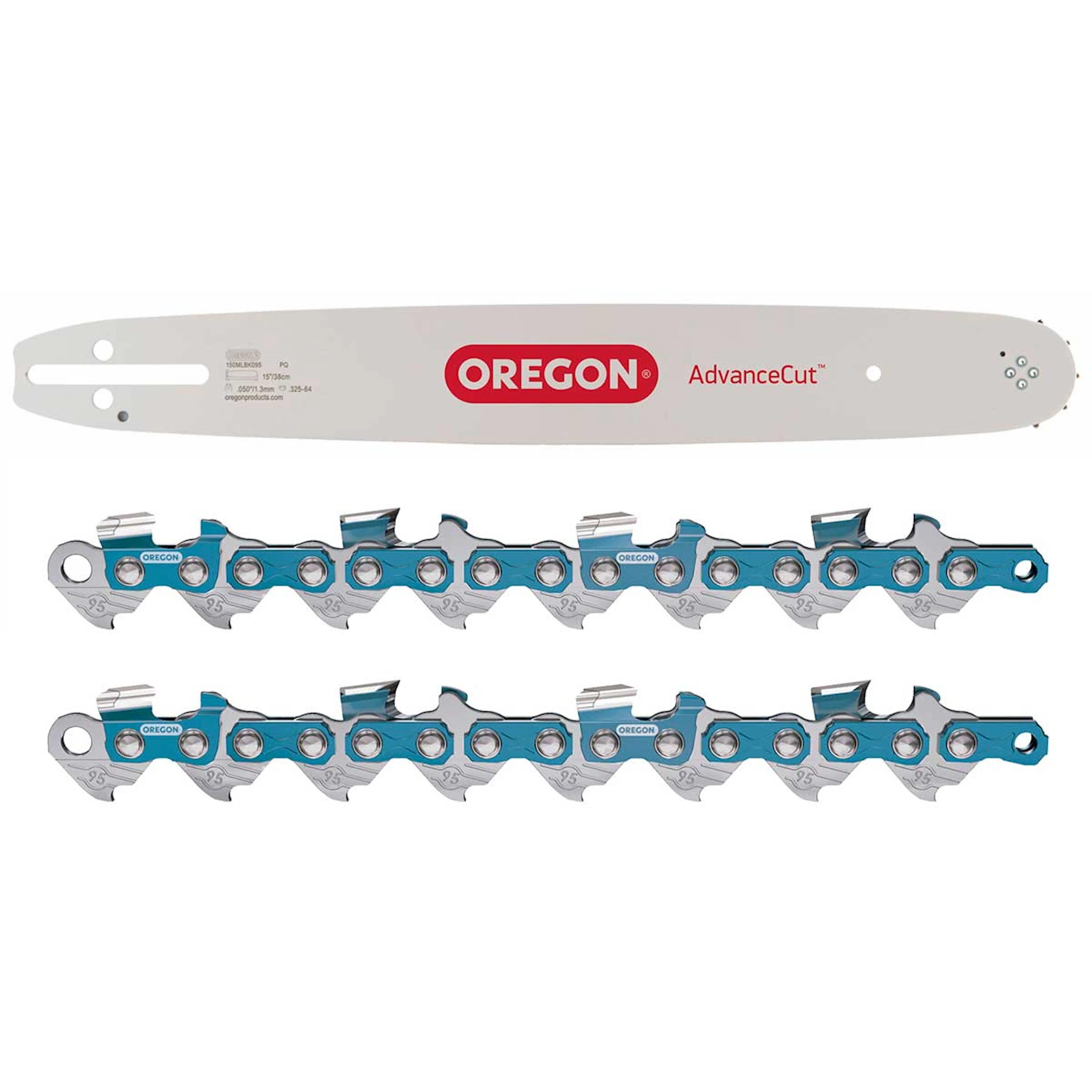 Sagkjede Oregon 130MLBK095 + 2 st Sagkjeder 95TXL056