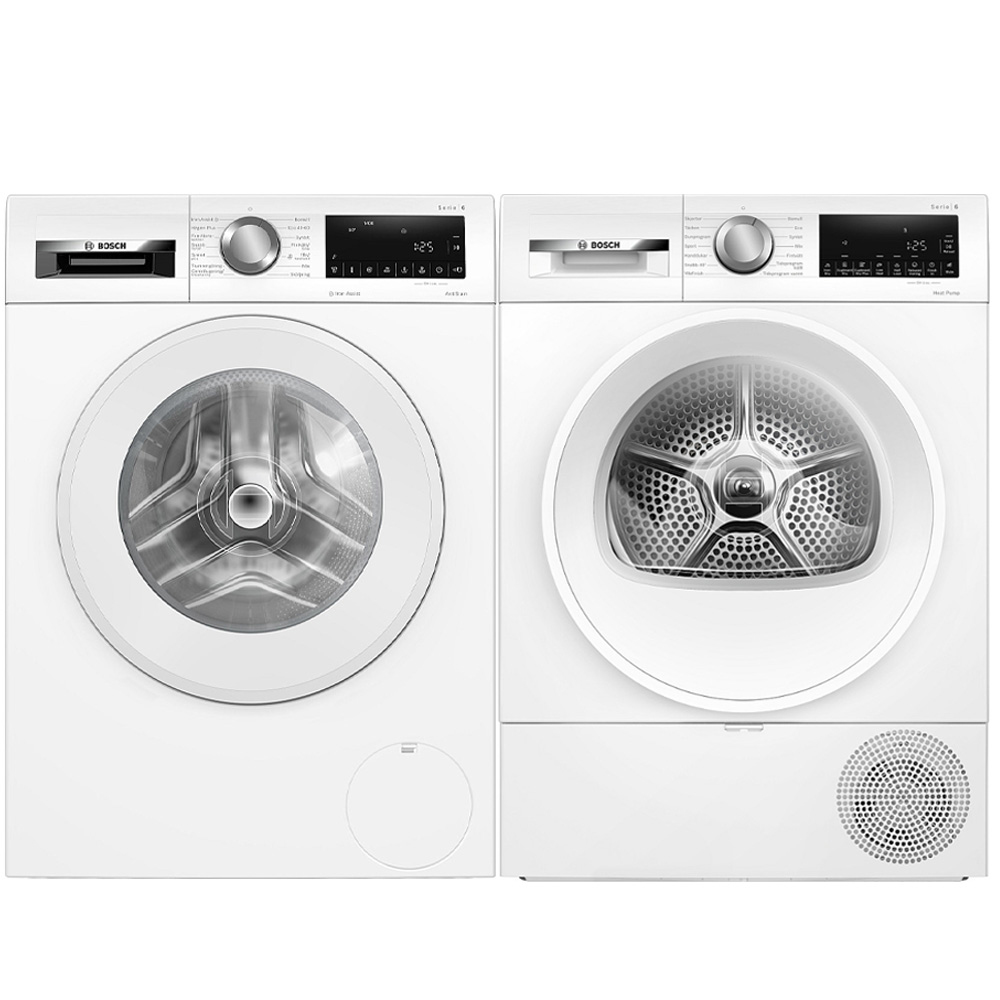 Vaskemaskin og Tørketrommel Bosch WGG244ZMSN + WQG2420ASN Serie 6 Energibesparende