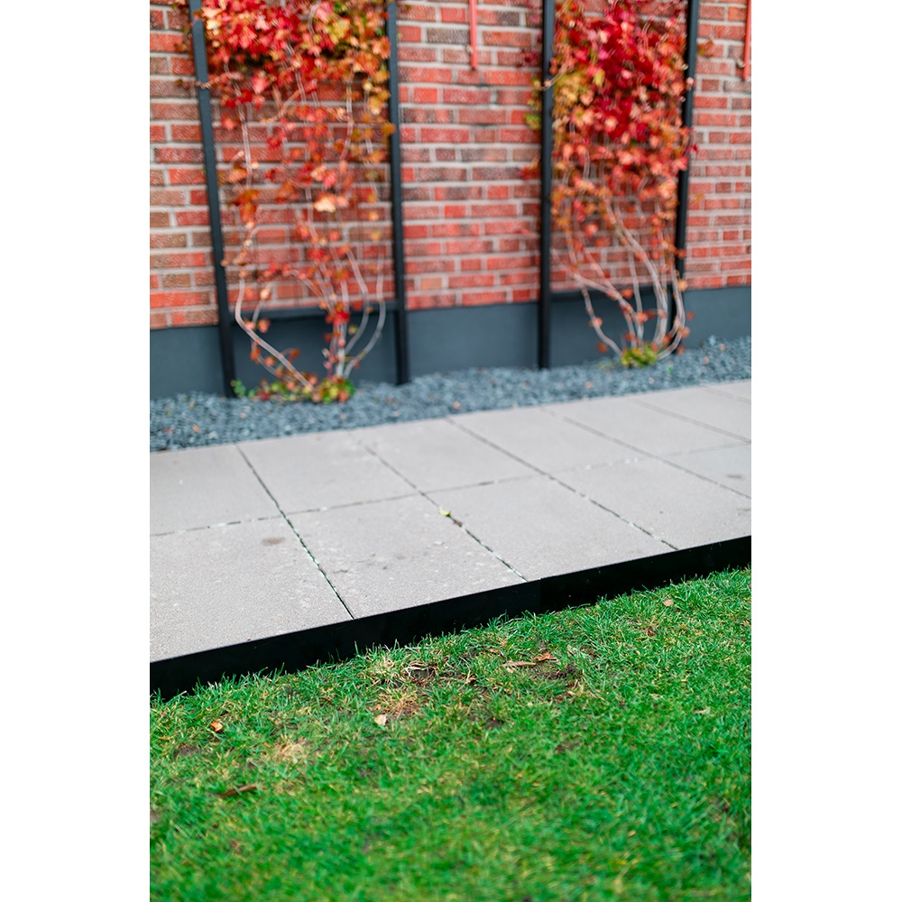 Kantbeskyttelse Skotte Garden Sort 16X100 cm 4-pk