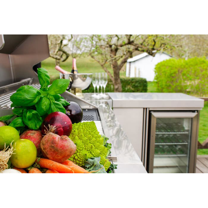 Frittstående Kjøleskap og Oppbevaringsskap Myoutdoorkitchen Classic Line Rustfritt 304SS Modul