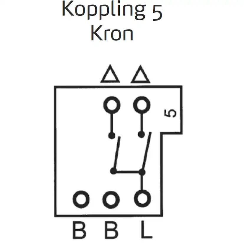 Strømbryter Elko Kron Utenpåliggende RS