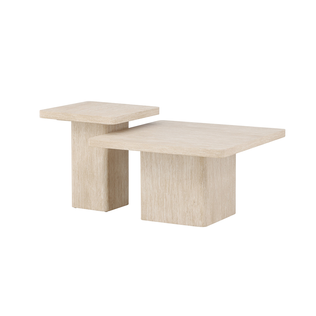 Sofabord Venture Home Qvart Set 80x80x46 cm & 50x50x56 cm