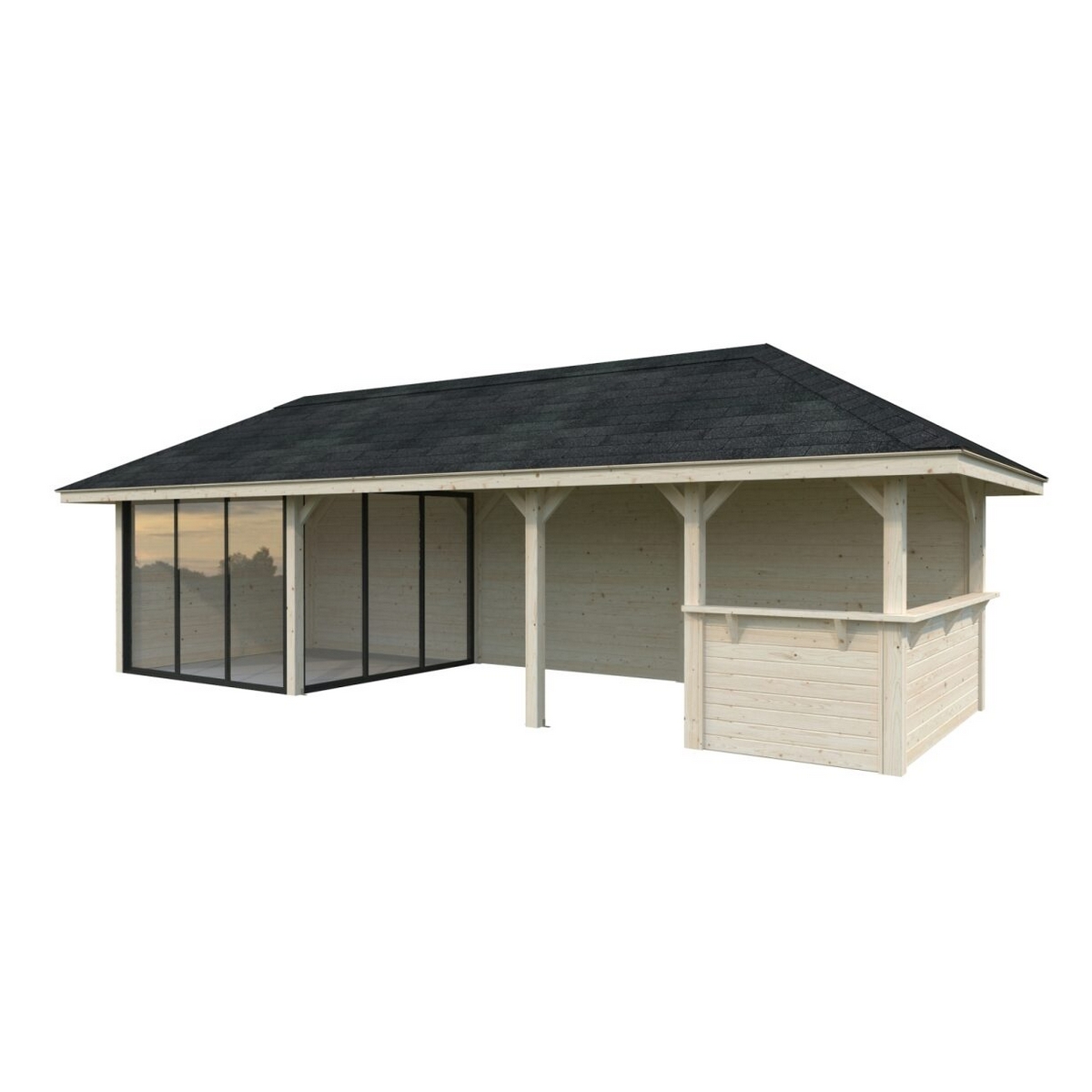 Hagestue Palmako Bianca 24,9 m2 Sett 215 Slide