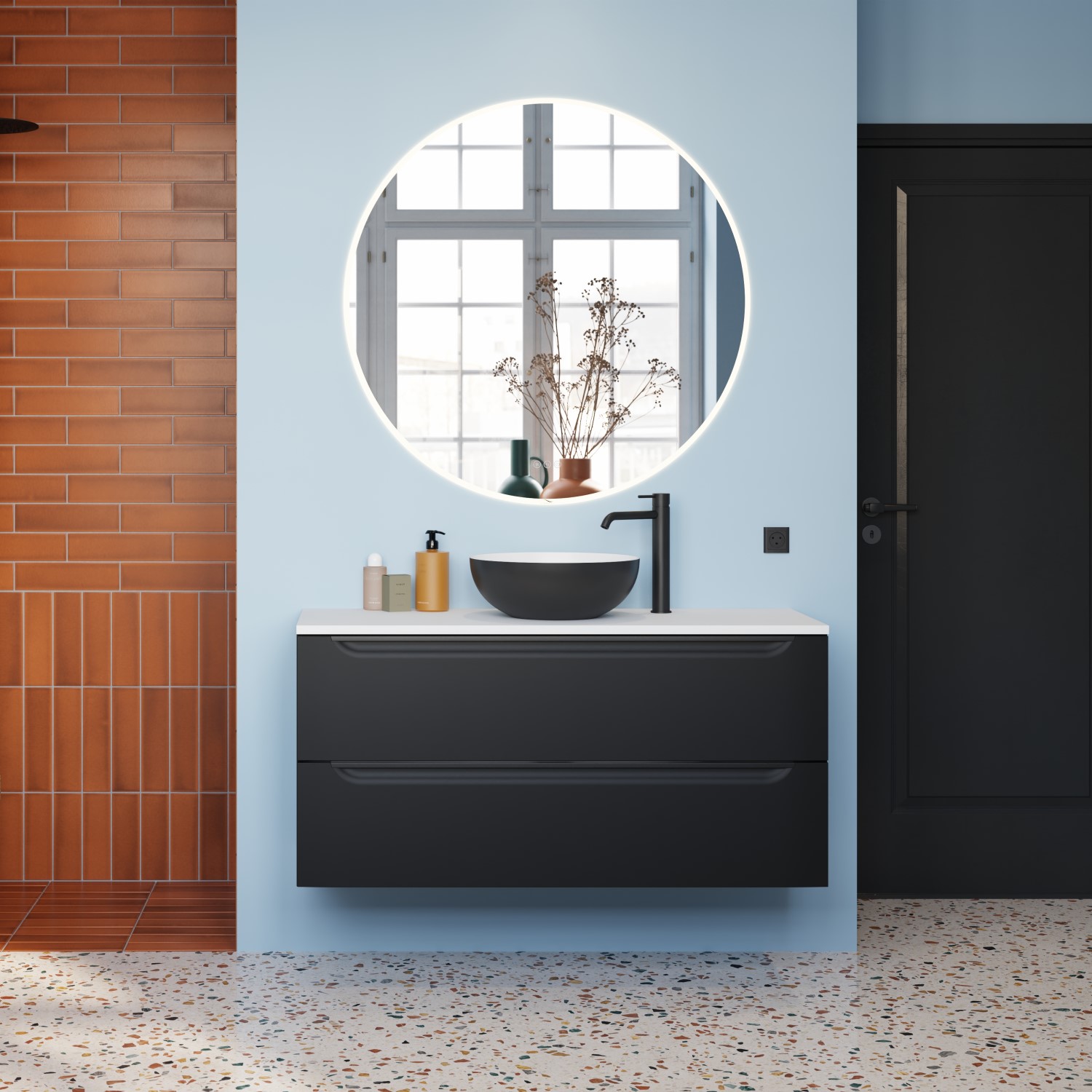 Topplate Linn Bad Corian