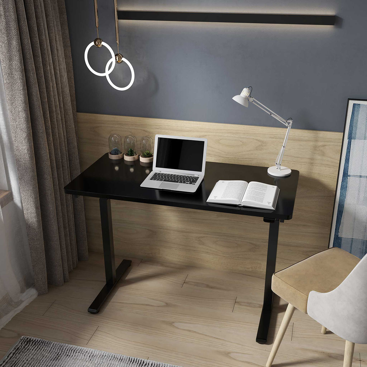 Skrivebord Lykke M100 140x70 cm Hev- og Senkbar