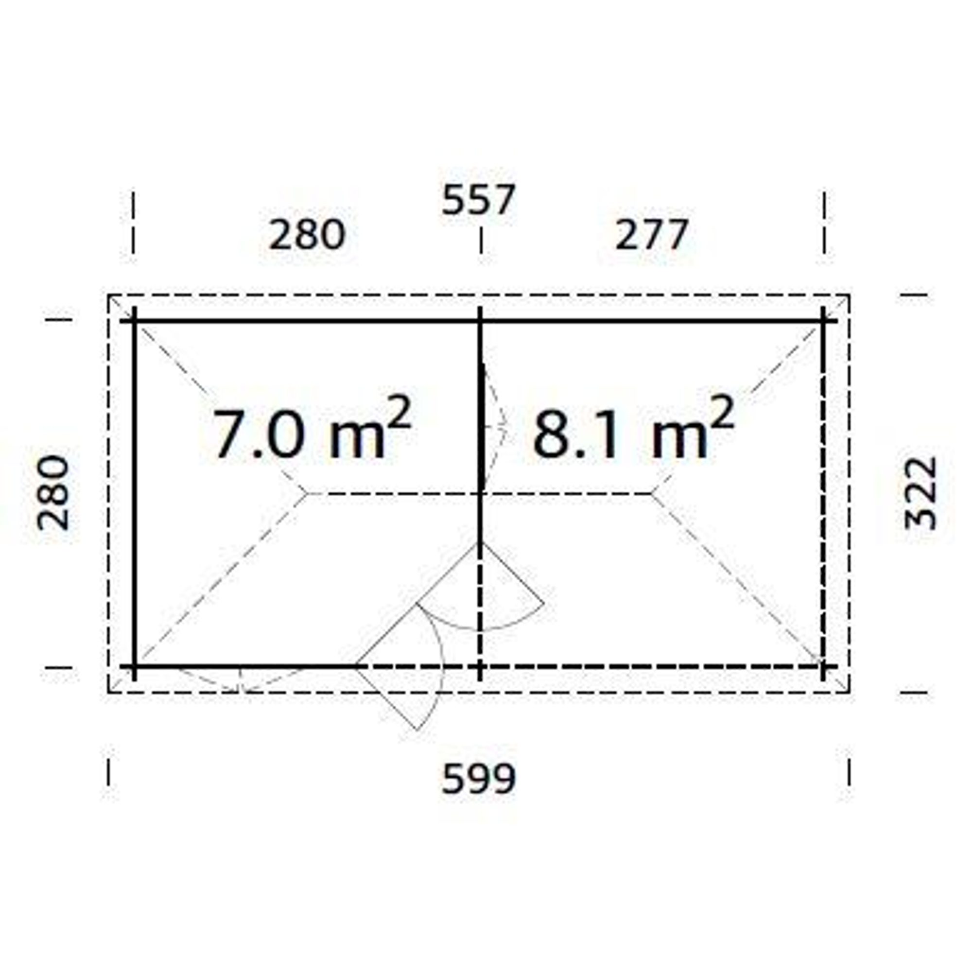 Lysthus Palmako Melanie 15,6 m2