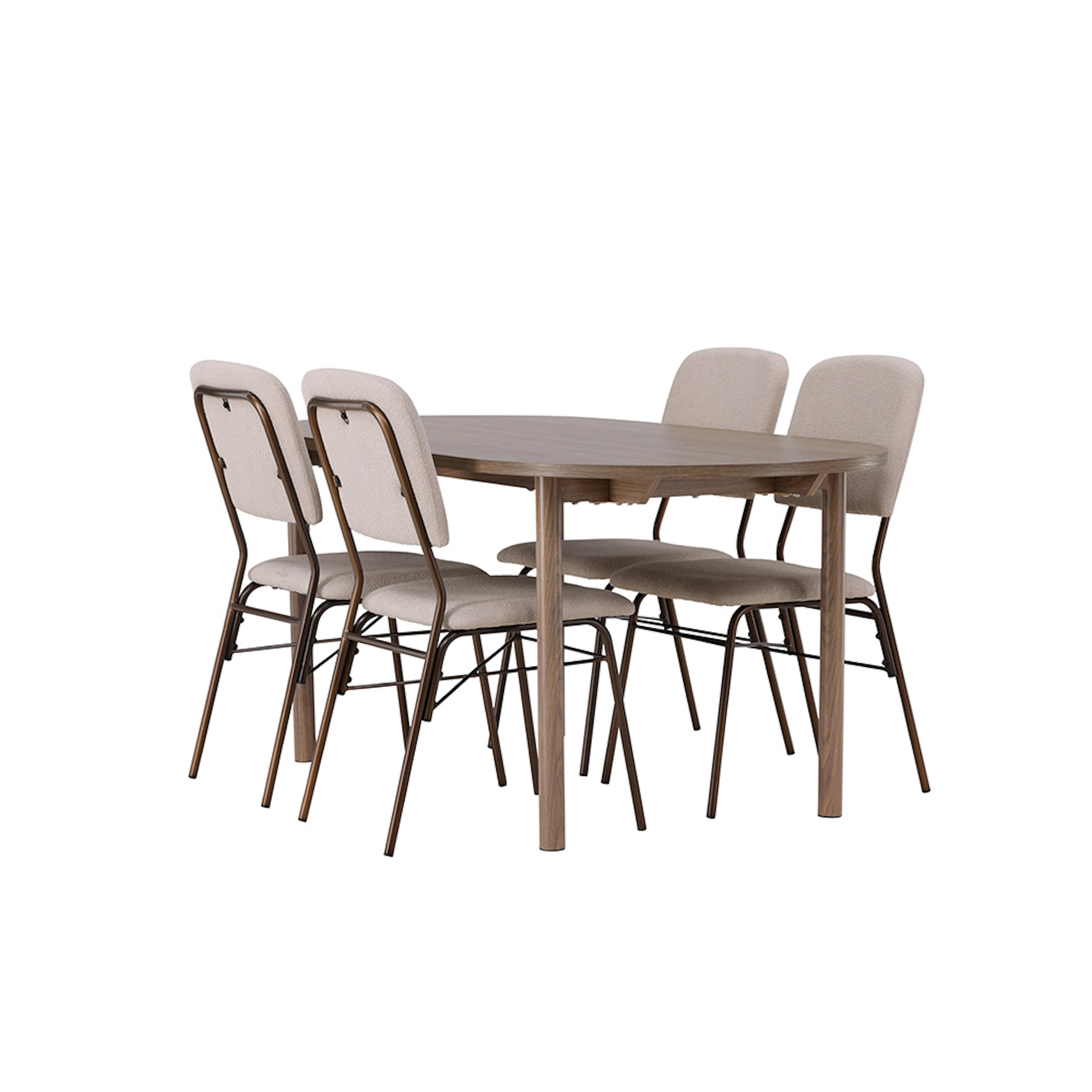 Spisegruppe Venture Home Andy med 4 Seda Stoler