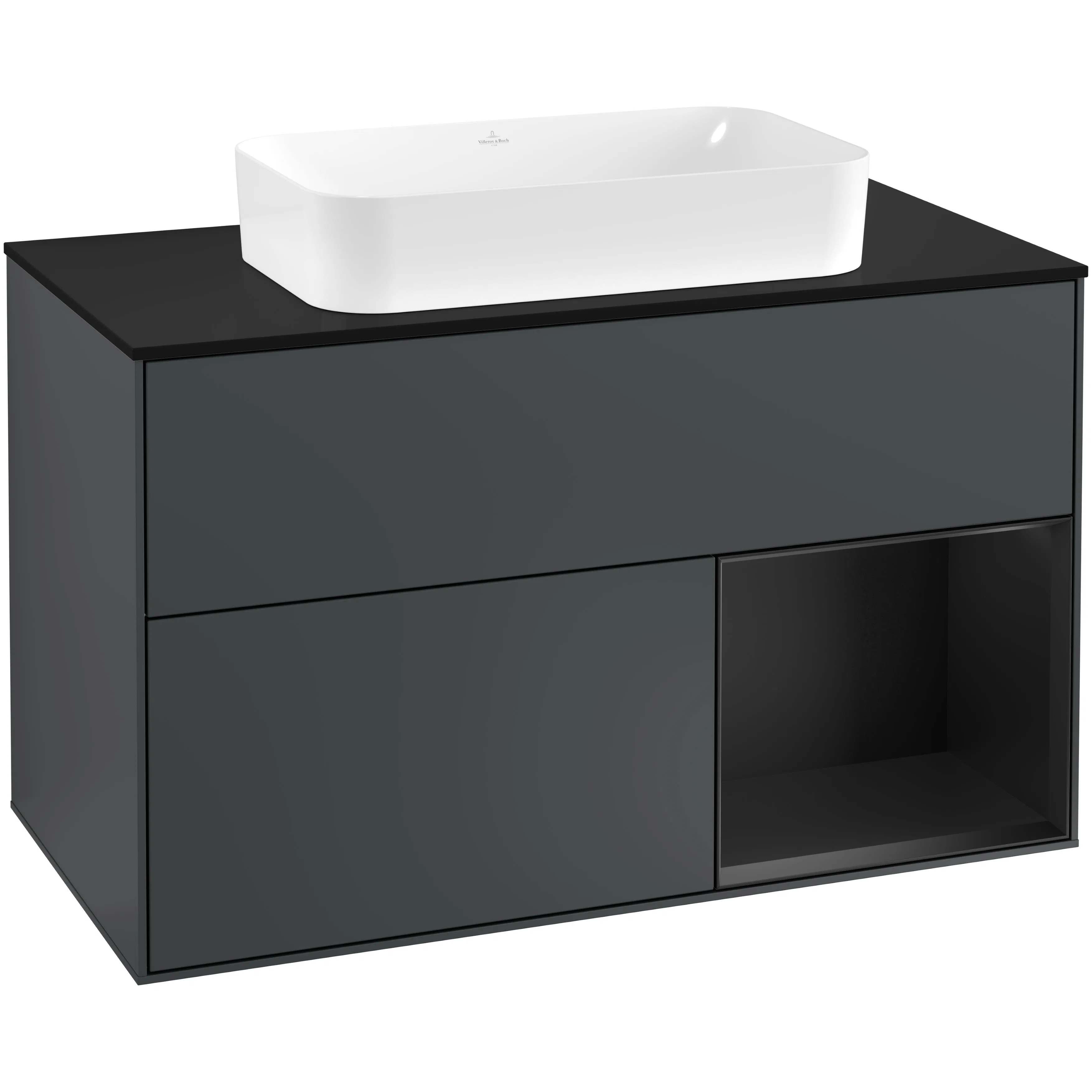 Tvättställsskåp Villeroy & Boch Finion med 2 Lådor Hylla och Bänkskiva för Fristående Tvättställ