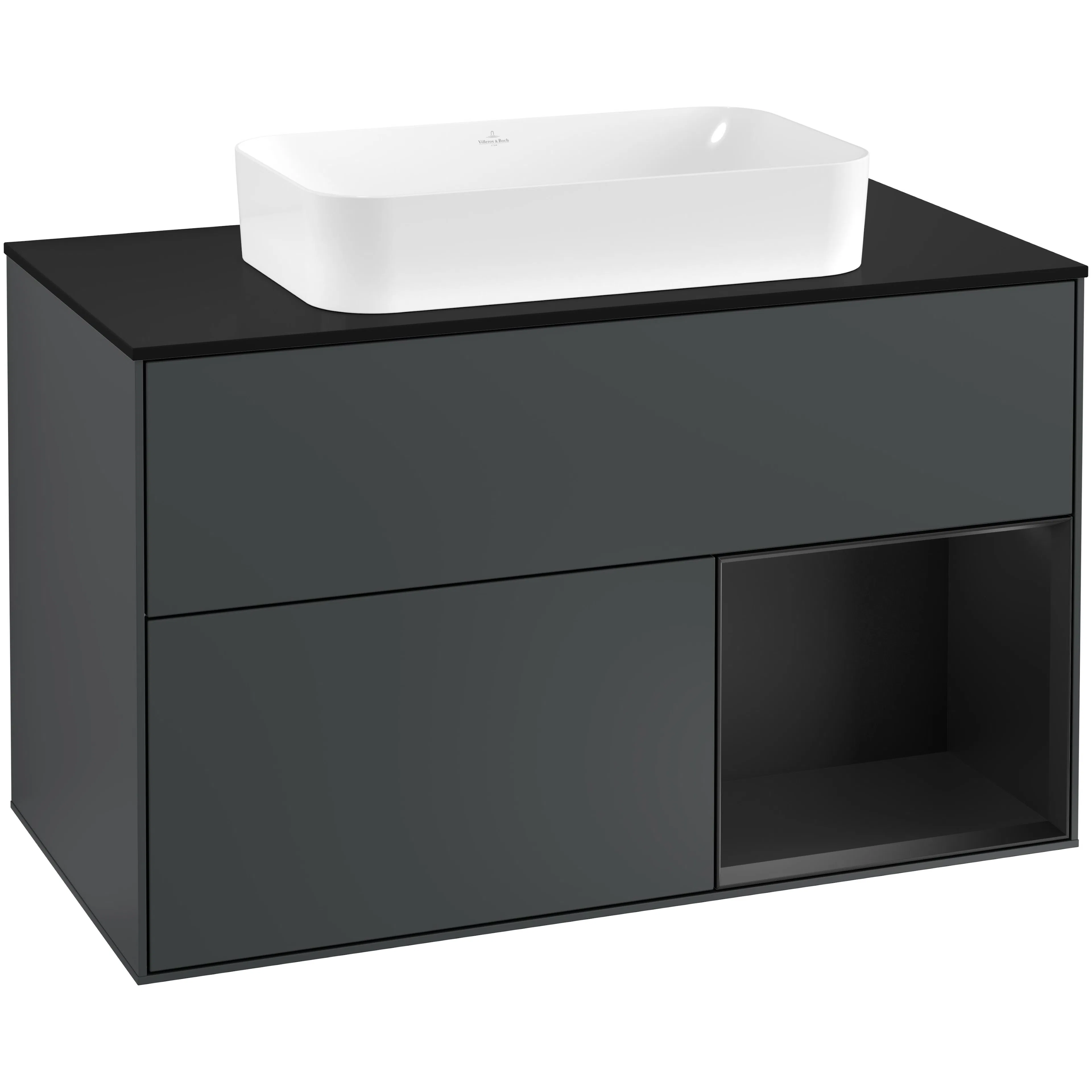 Tvättställsskåp Villeroy & Boch Finion med 2 Lådor Hylla och Bänkskiva för Fristående Tvättställ
