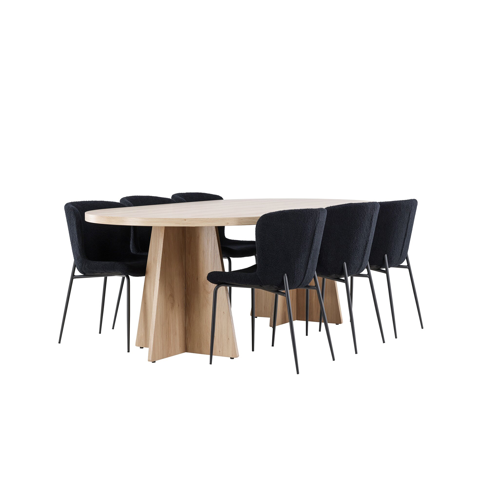 Spisegruppe Venture Home Bootcut 230 med 6 stk Modesto Stoler