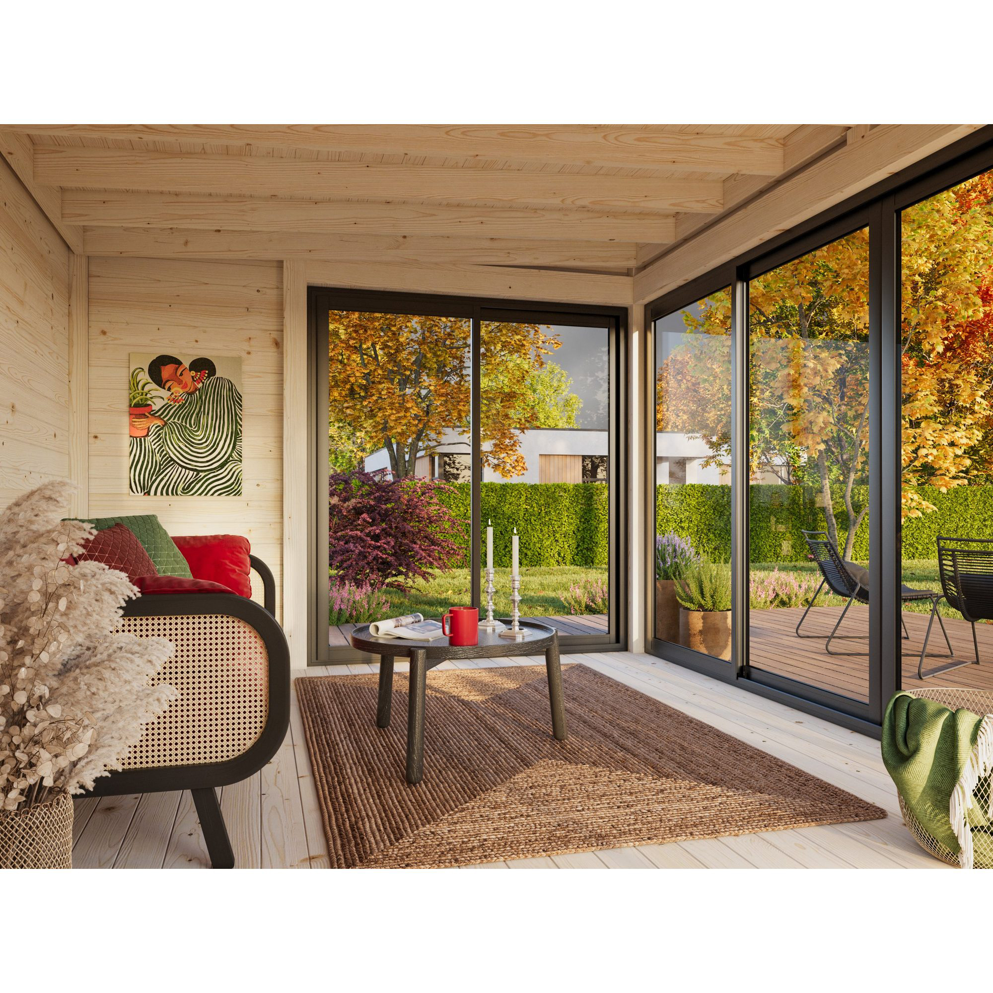 Hagestue Palmako Serena 13,4 m² Set 2 Slide Plus (inv. 12,6 m²)