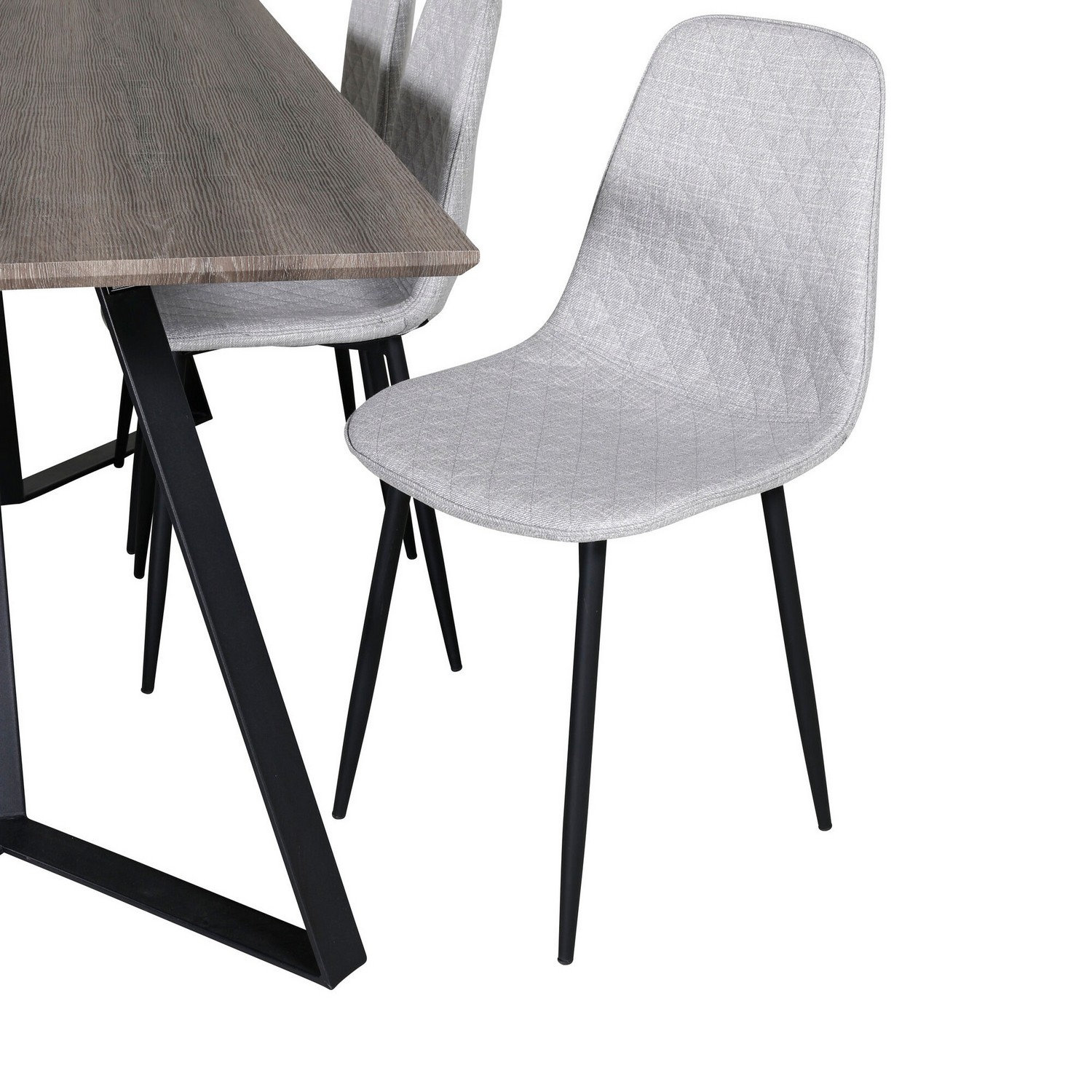 Spisegruppe Venture Home Madde med 6 Phoi Stoler Polyester