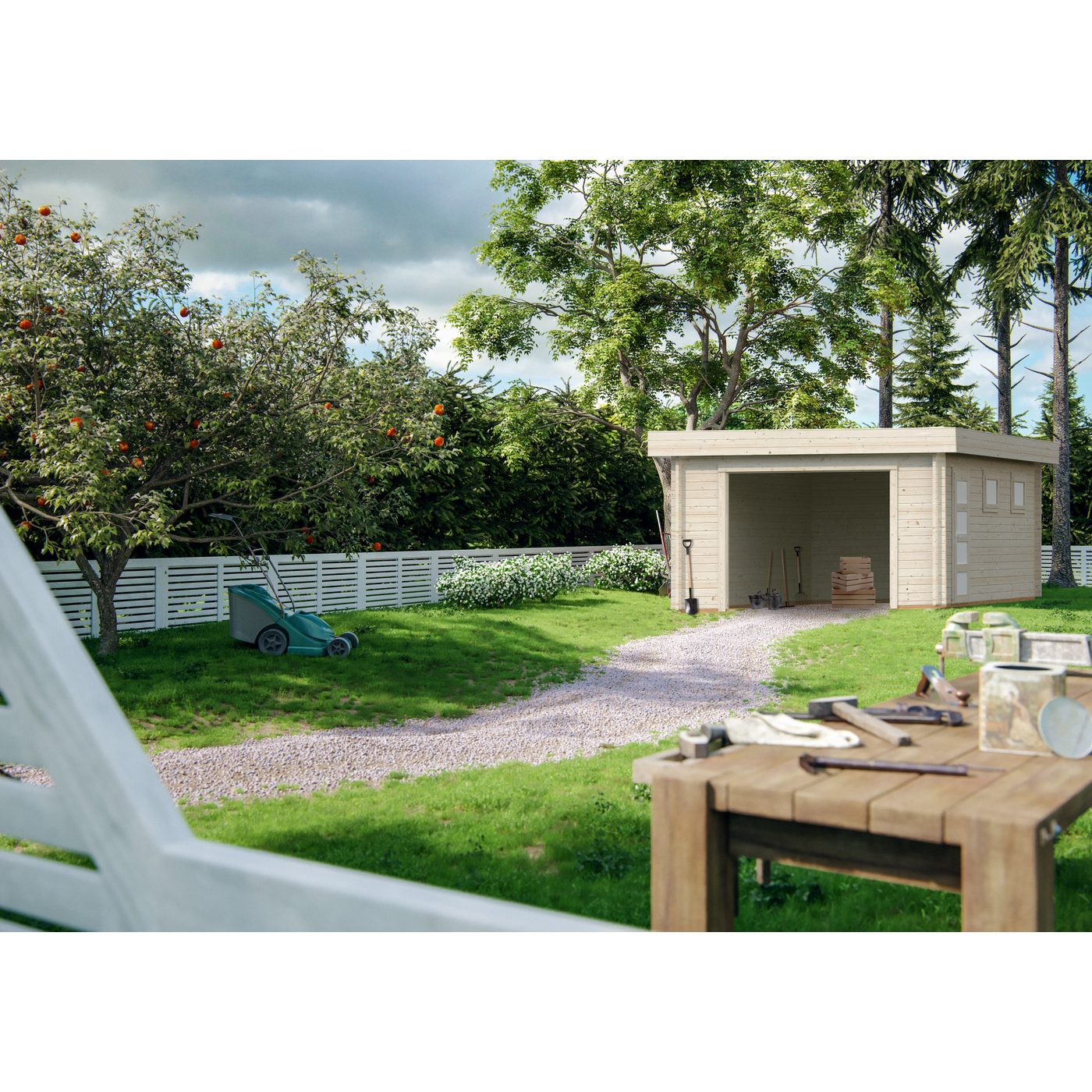 Rasmus 19,8 m2 (inv. 19,0 m2 kit) Ubehandlet