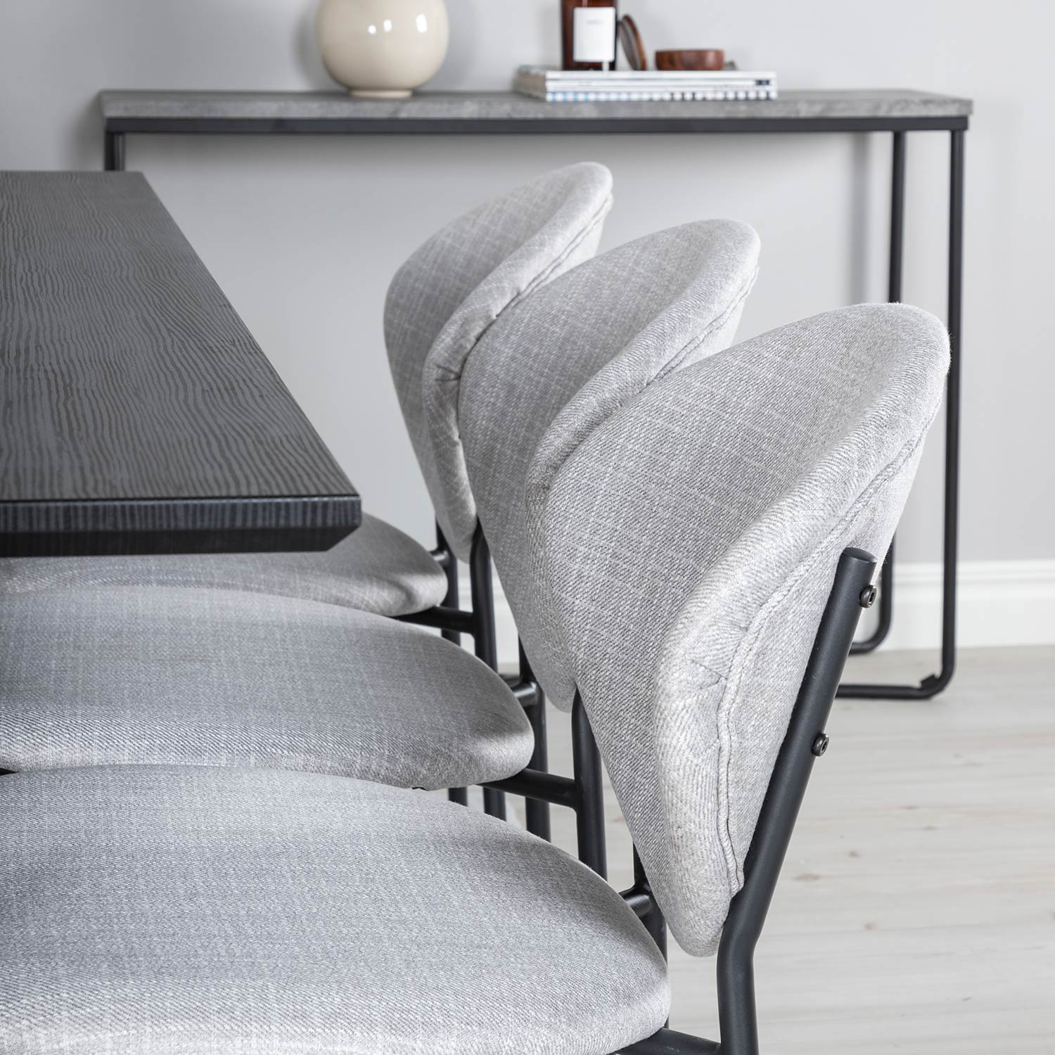 Spisegruppe Venture Home Madde med 6 Valor Stoler Polyester