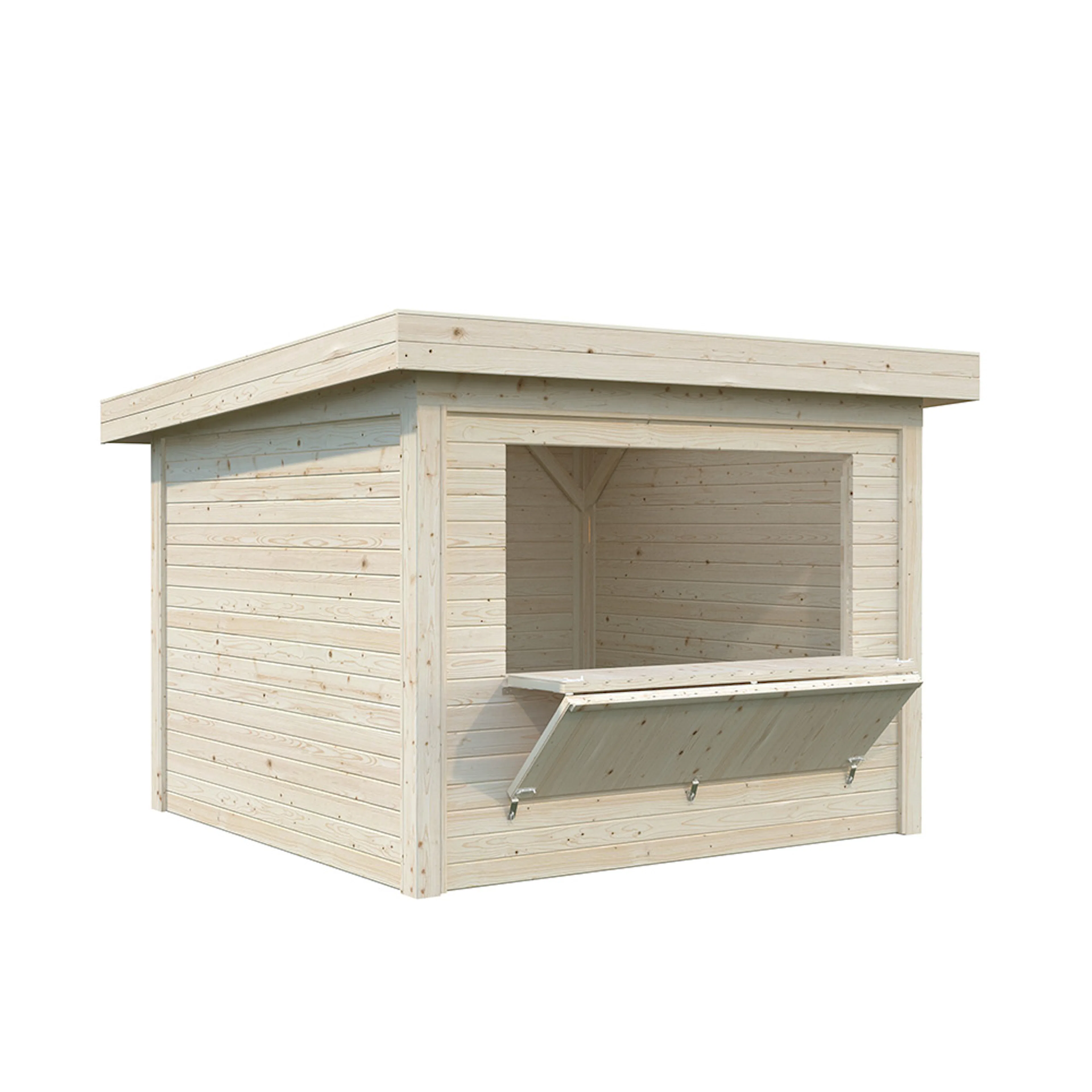 Lenna kiosk 8,3 m2 Set 304 Ubehandlet Tre